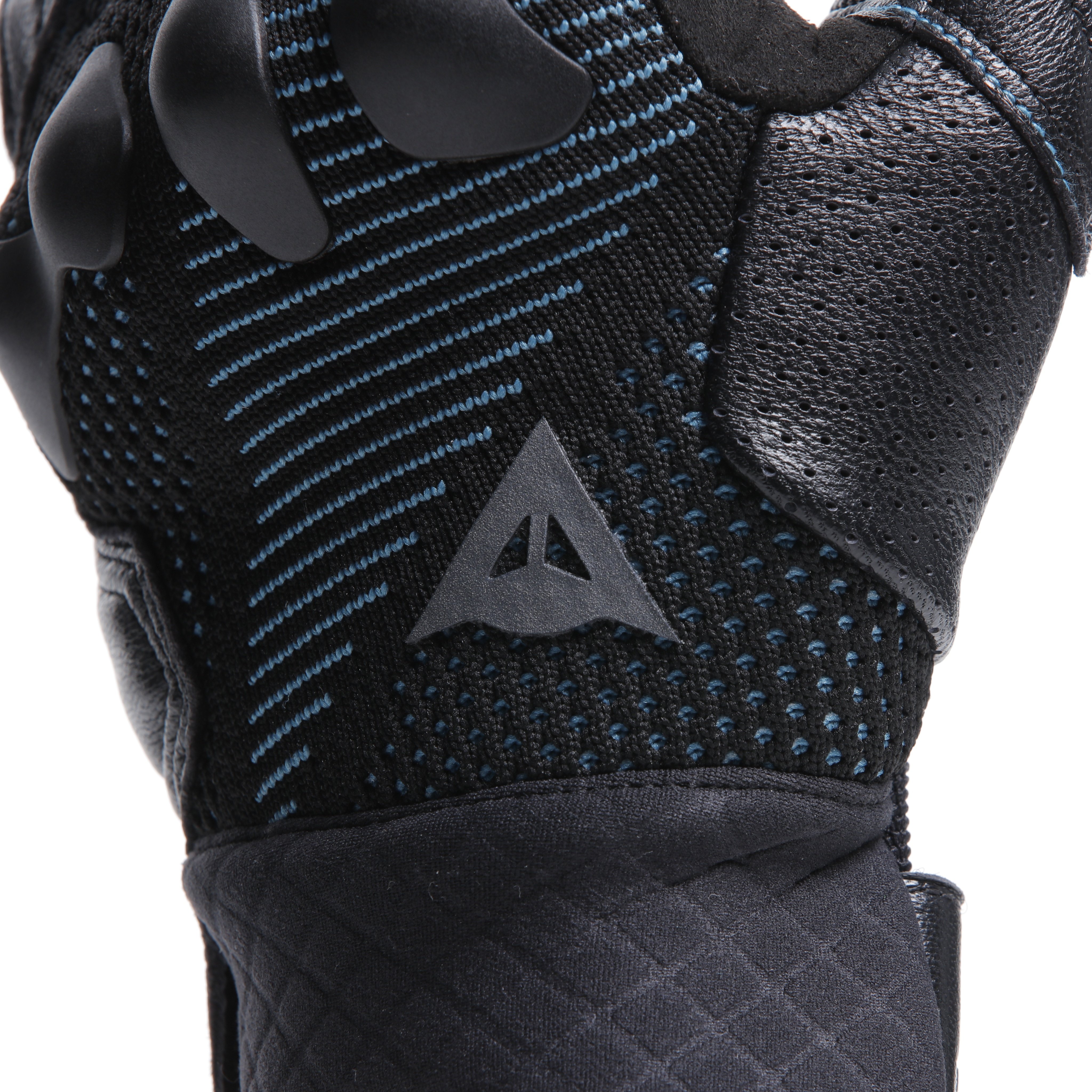 UNRULY ERGO-TEK - WOMEN'S MOTORCYCLE TEXTILE GLOVES - BLACK/OCEAN-DEPTHS - 12