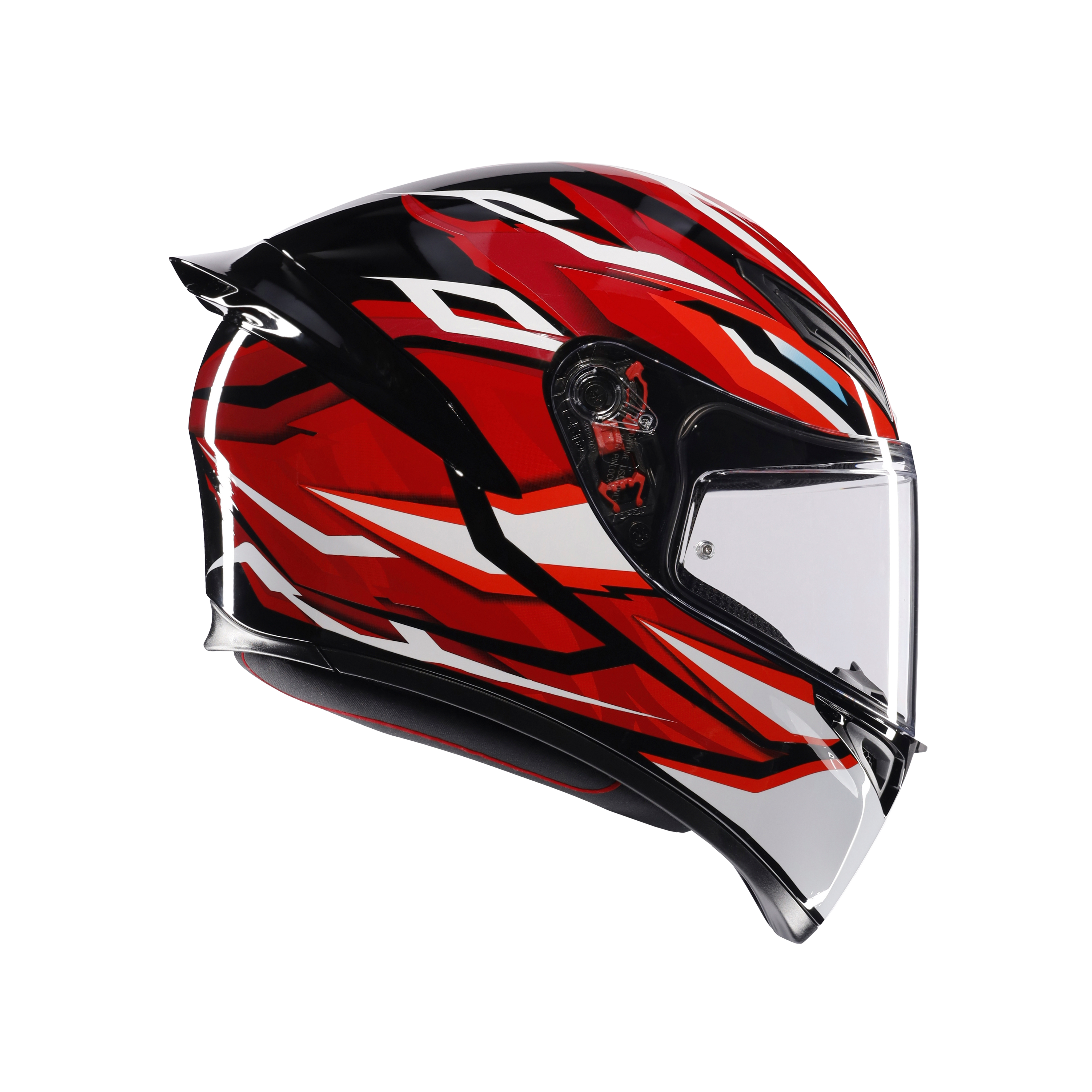 K1 S LION BLACK/RED/WHITE - CASCO MOTO INTEGRAL DOT (E2206) -  - 1
