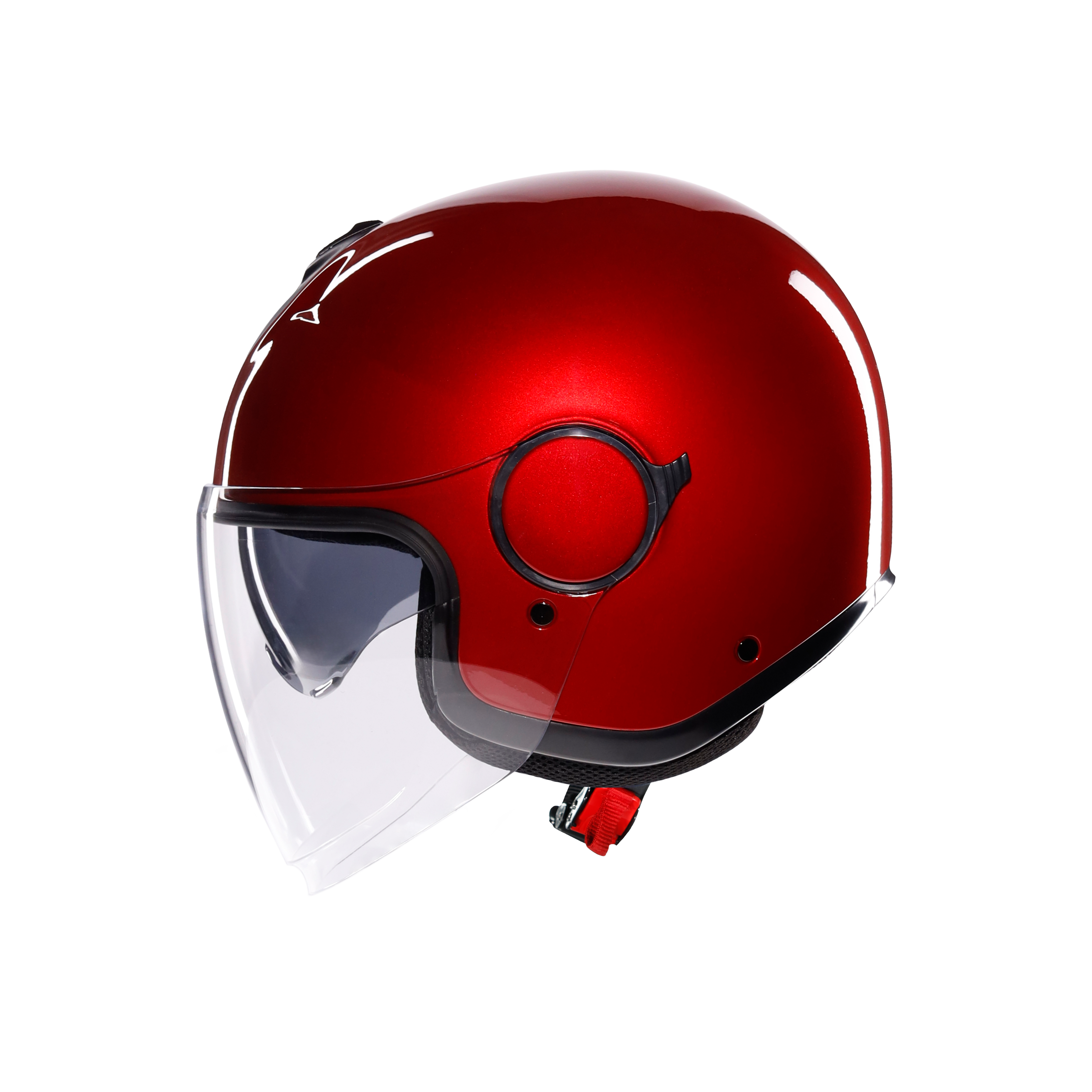 ETERES MONO CORSA RED - CASQUE MOTO JET E2206 -  - 4