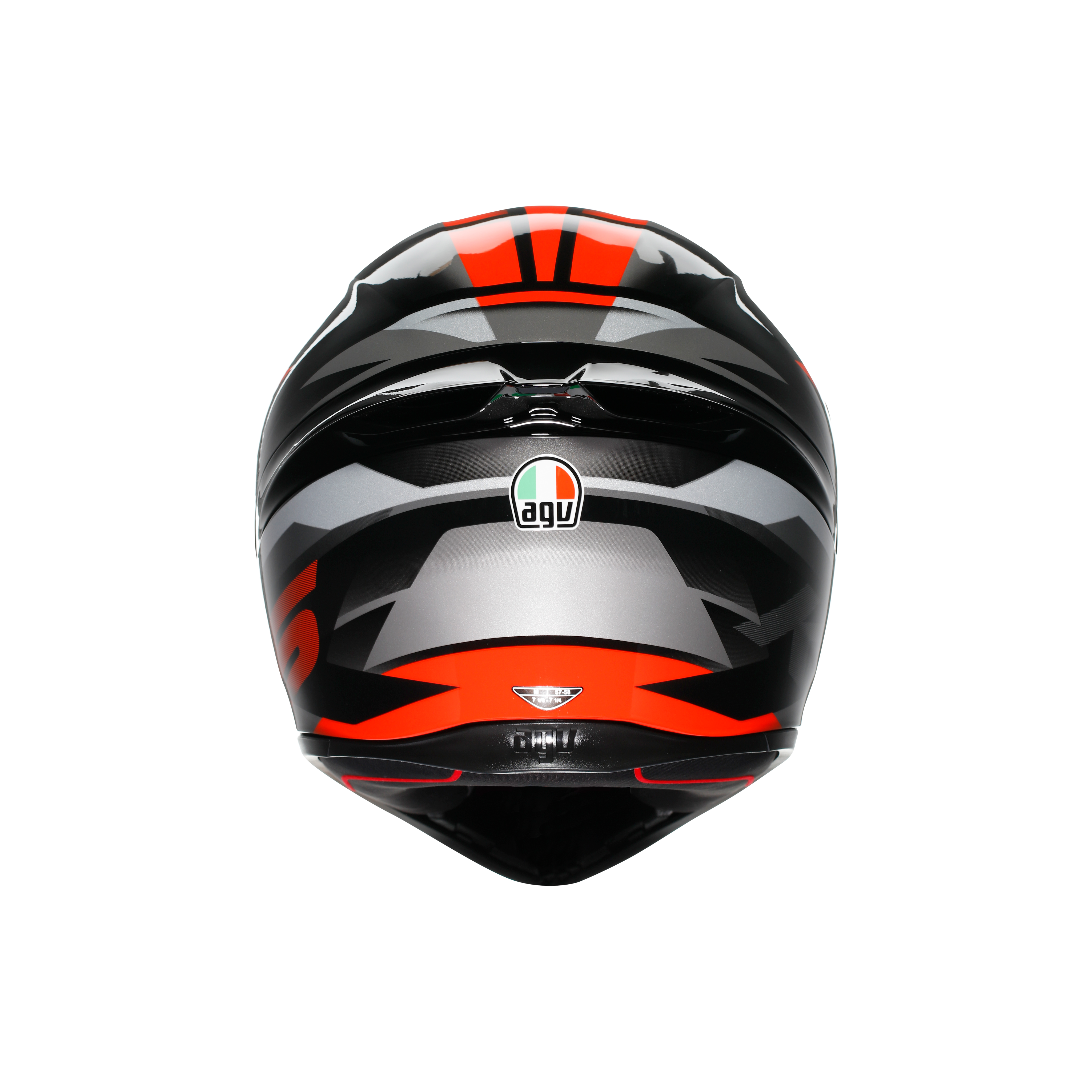 K1 S FASTLAP BLACK/GREY/RED - MOTORBIKE FULL FACE HELMET DOT (E2206) -  - 3