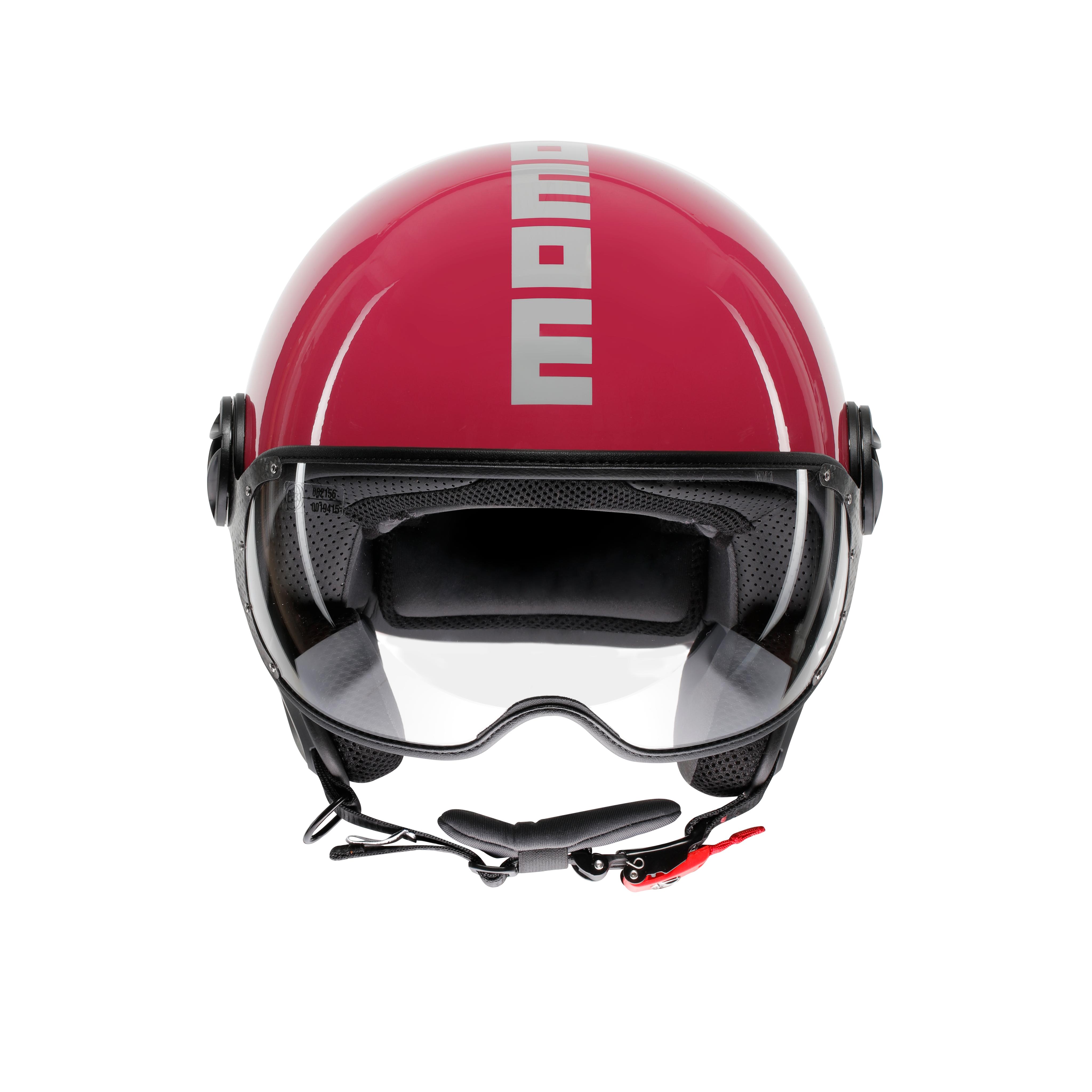 MOMODESIGN FGTR CLASSIC CANDY FUCHSIA / WEISS - JET-HELM MIT VISIER E2206 -  - 2