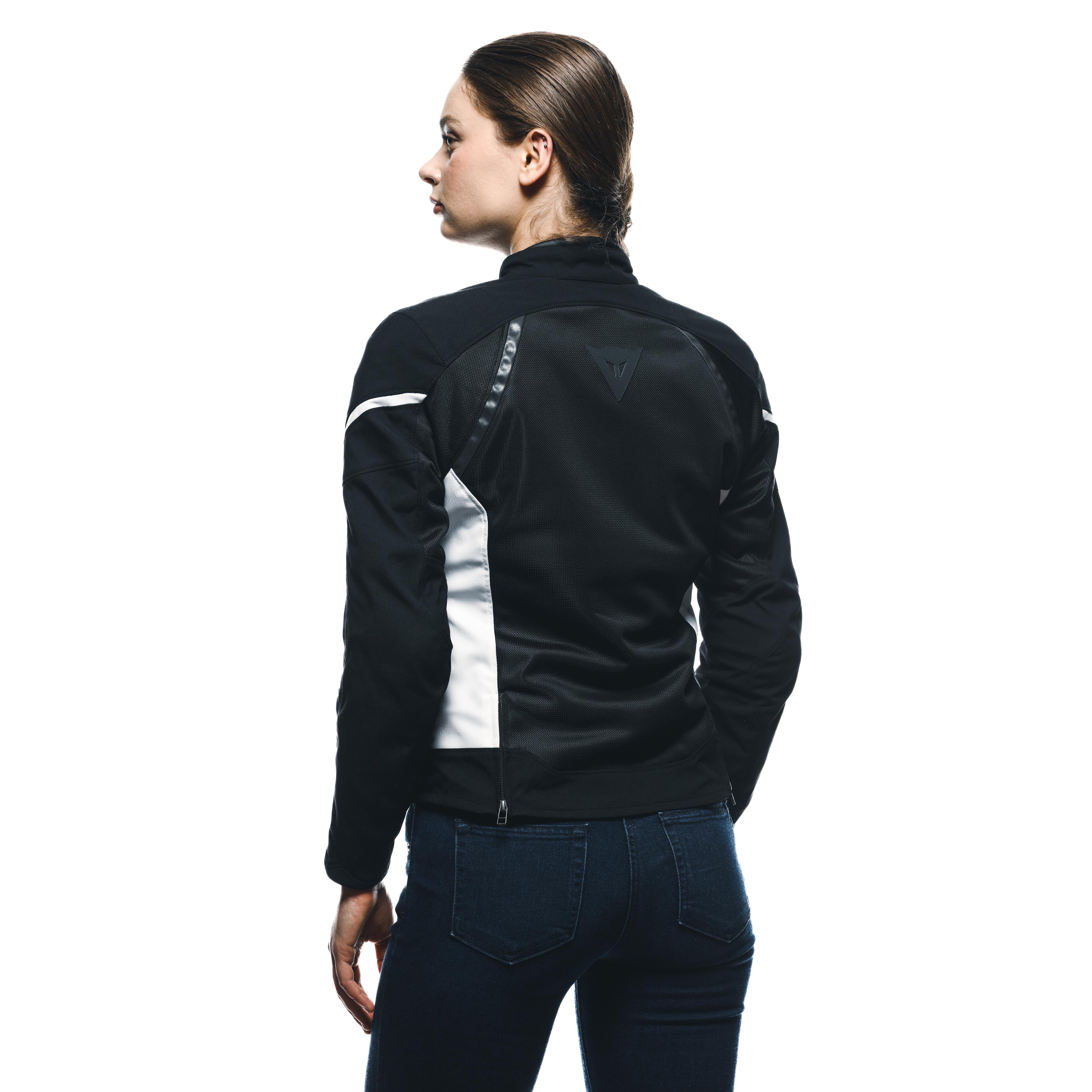 AIR FRAME 3 TEX - WOMEN'S SUMMER MOTORCYCLE JACKET IN FABRIC - BLACK/WHITE/WHITE - 6