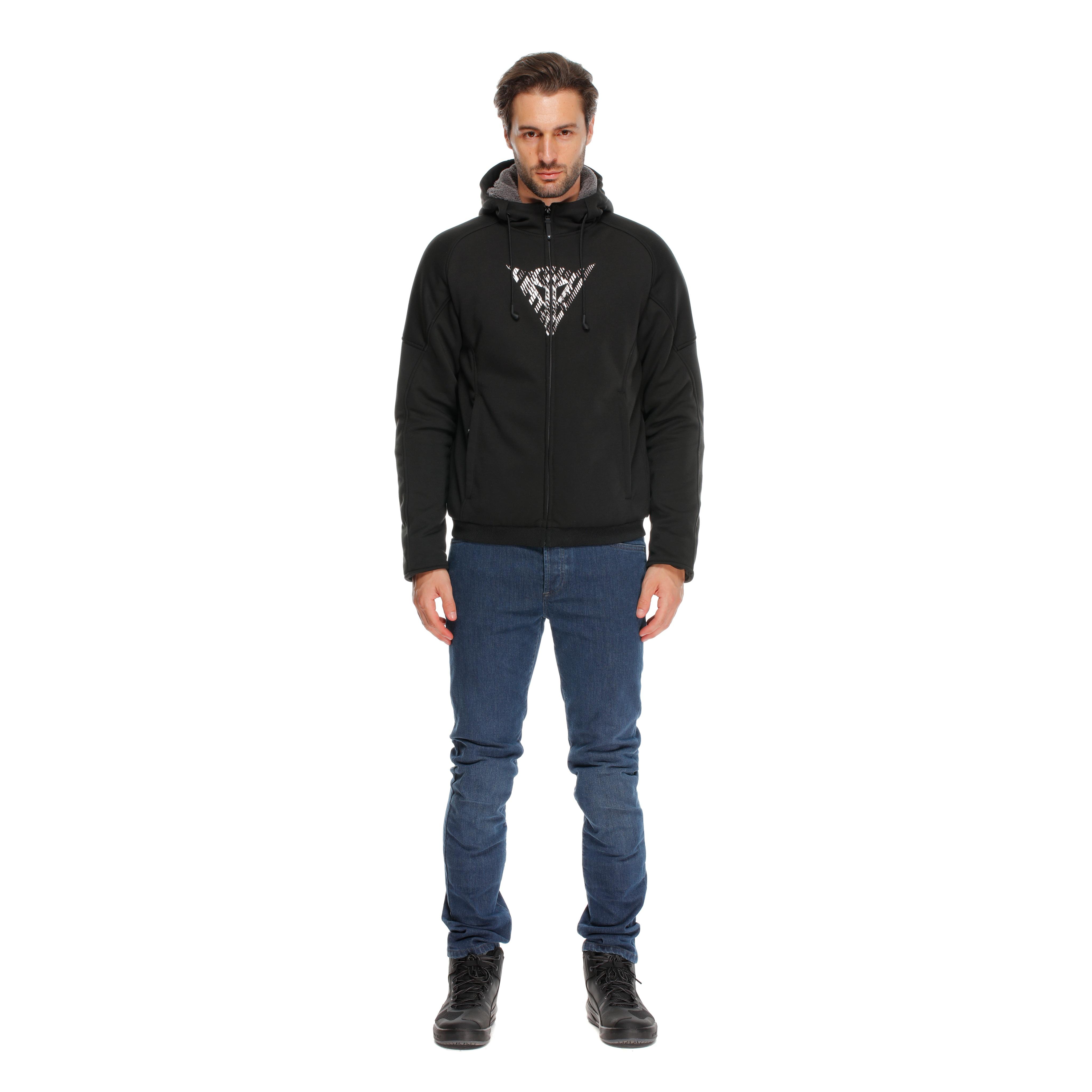 BOVISA - FELPA DA MOTO CON PROTEZIONI UOMO - BLACK/WHITE - 10