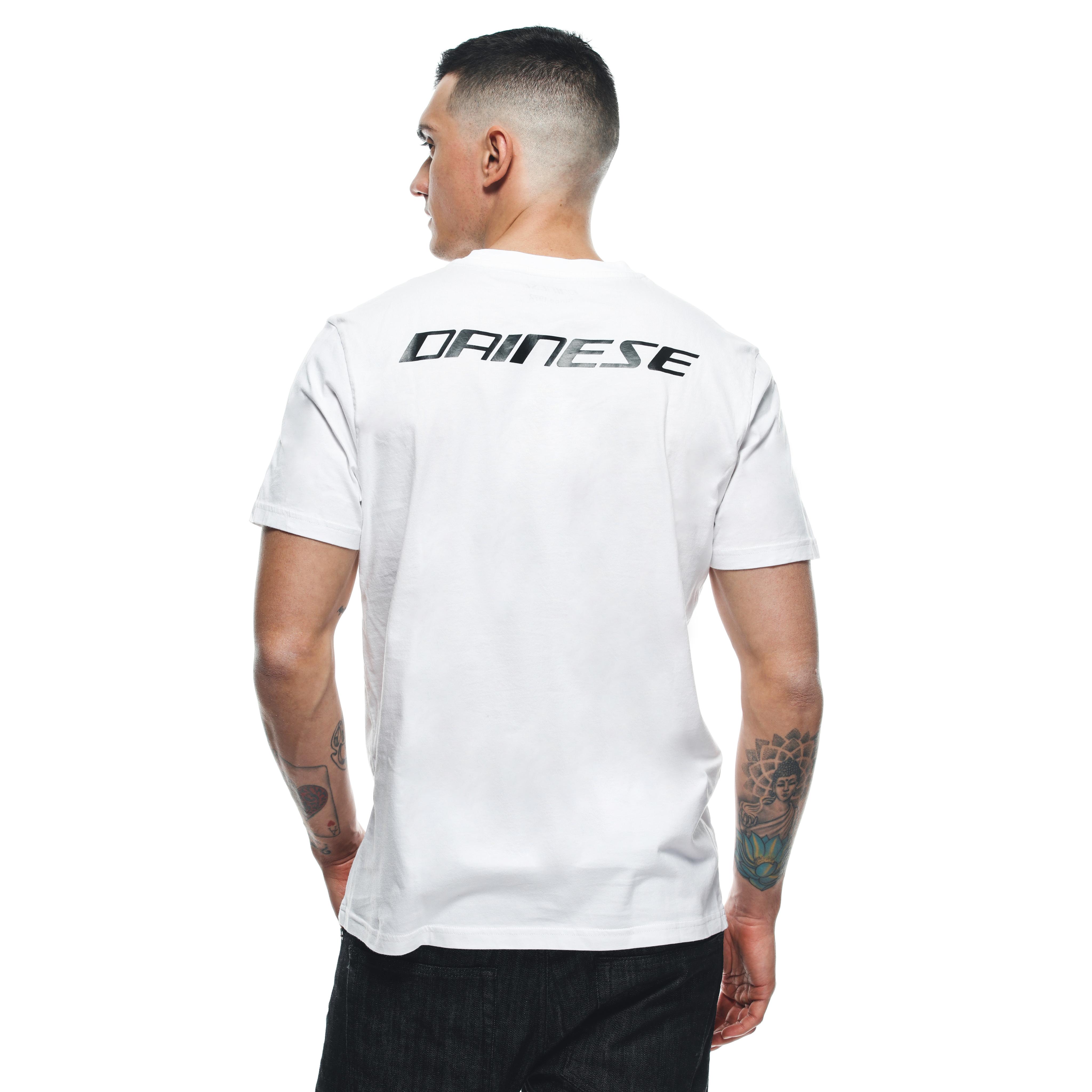 DAINESE LOGO - MEN'S T-SHIRT - WHITE/BLACK - 6