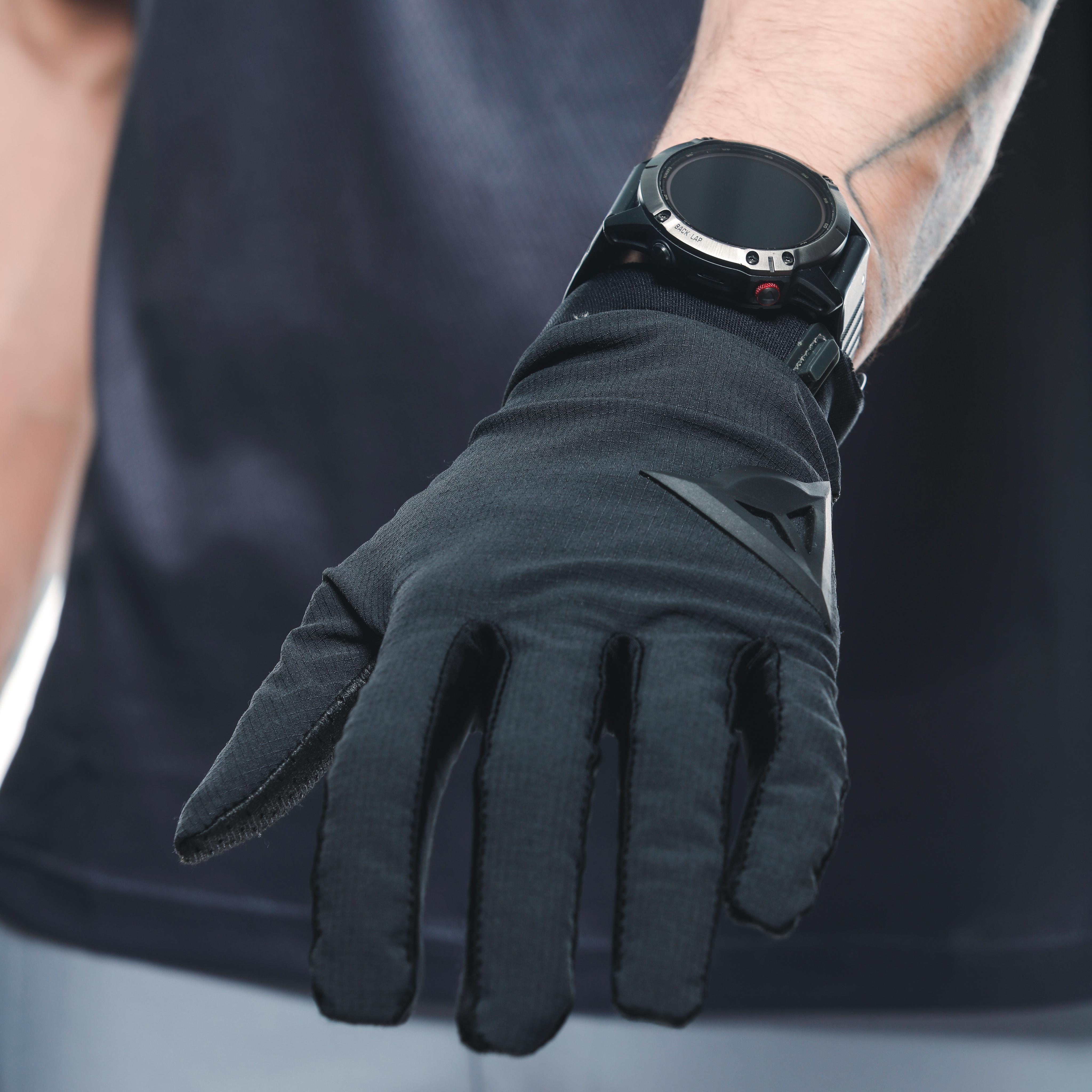 HGC HYBRID - GANTS DE V&Eacute;LO UNISEXE - BLACK/BLACK - 3