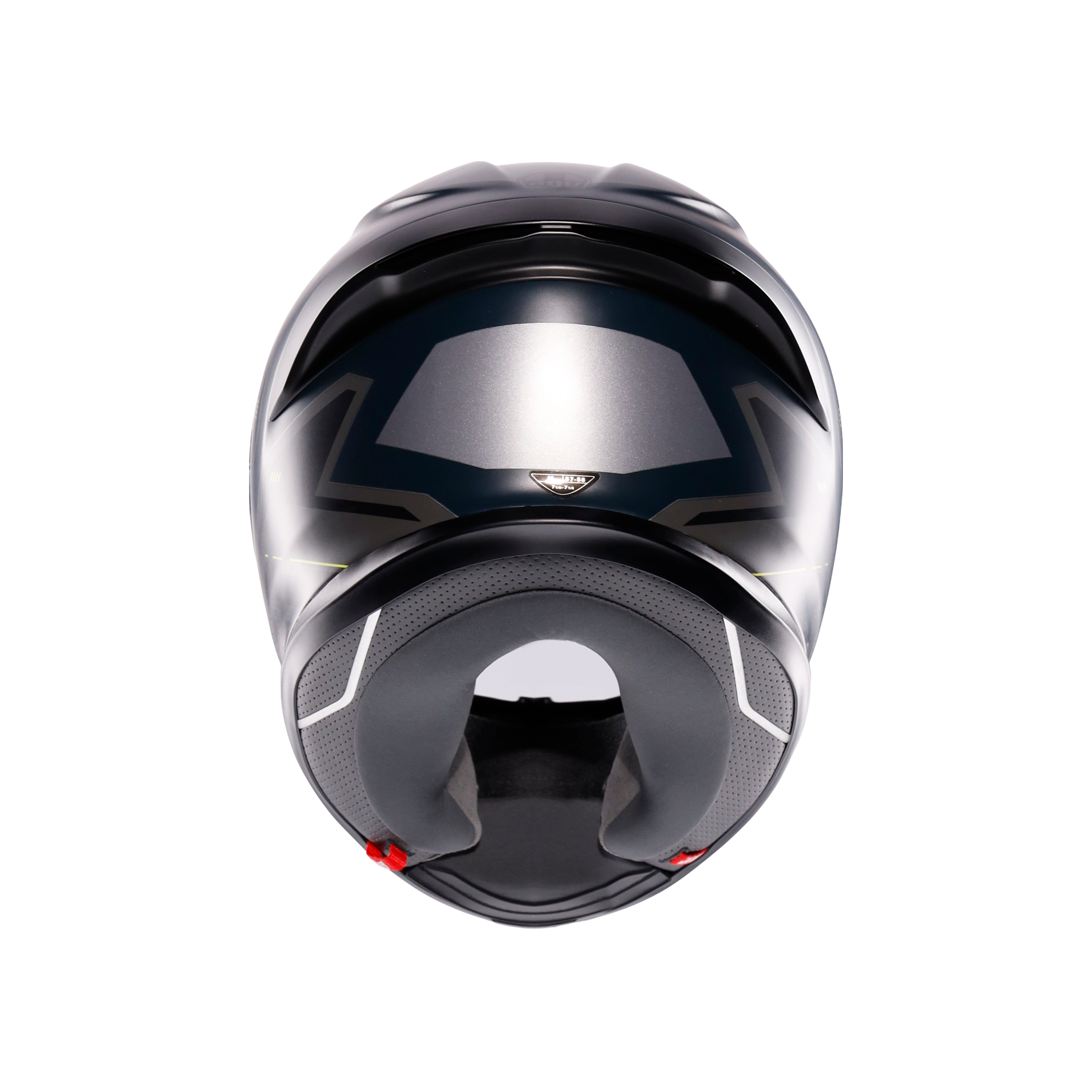 K6 S ENHANCE MATT GREY/YELLOW FLUO - MOTORBIKE FULL FACE HELMET DOT (E2206) -  - 3