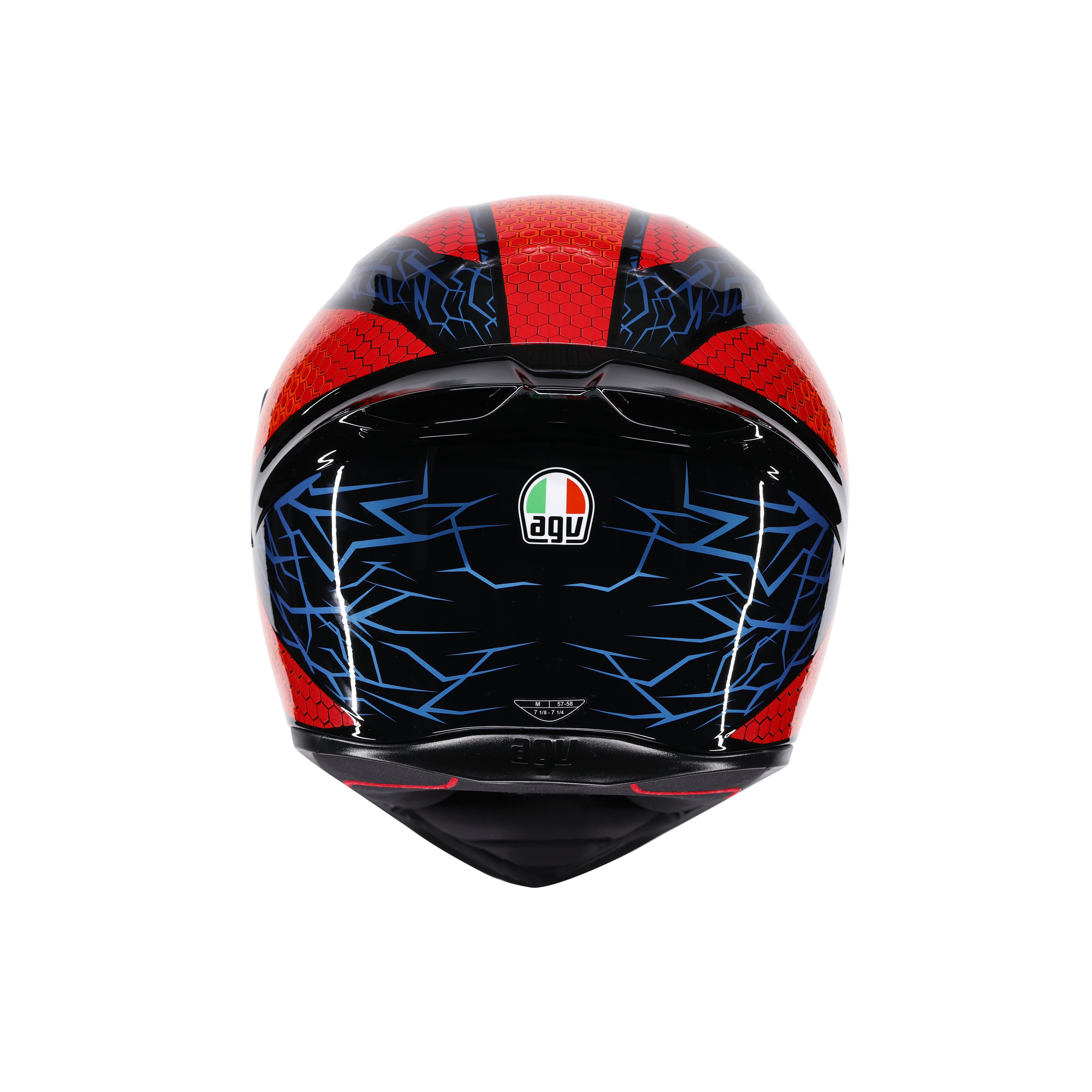 K1 S SPEEDARMOR BLACK/ORANGE/BLUE - MOTORBIKE FULL FACE HELMET DOT (E2206) -  - 3