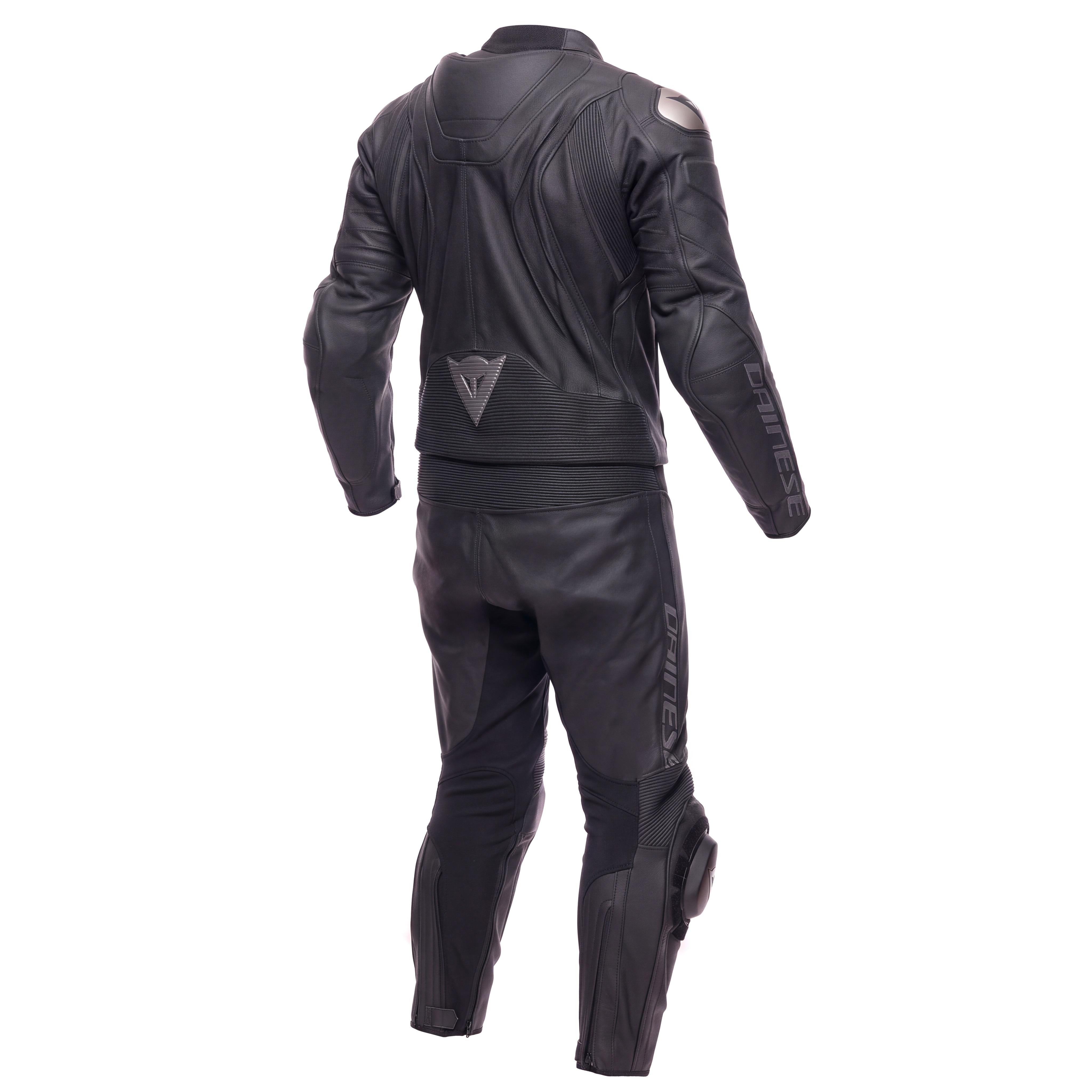 AVRO 4 LEATHER 2PCS SUIT - BLACK MATT/BLACK MATT/GRAY - 2