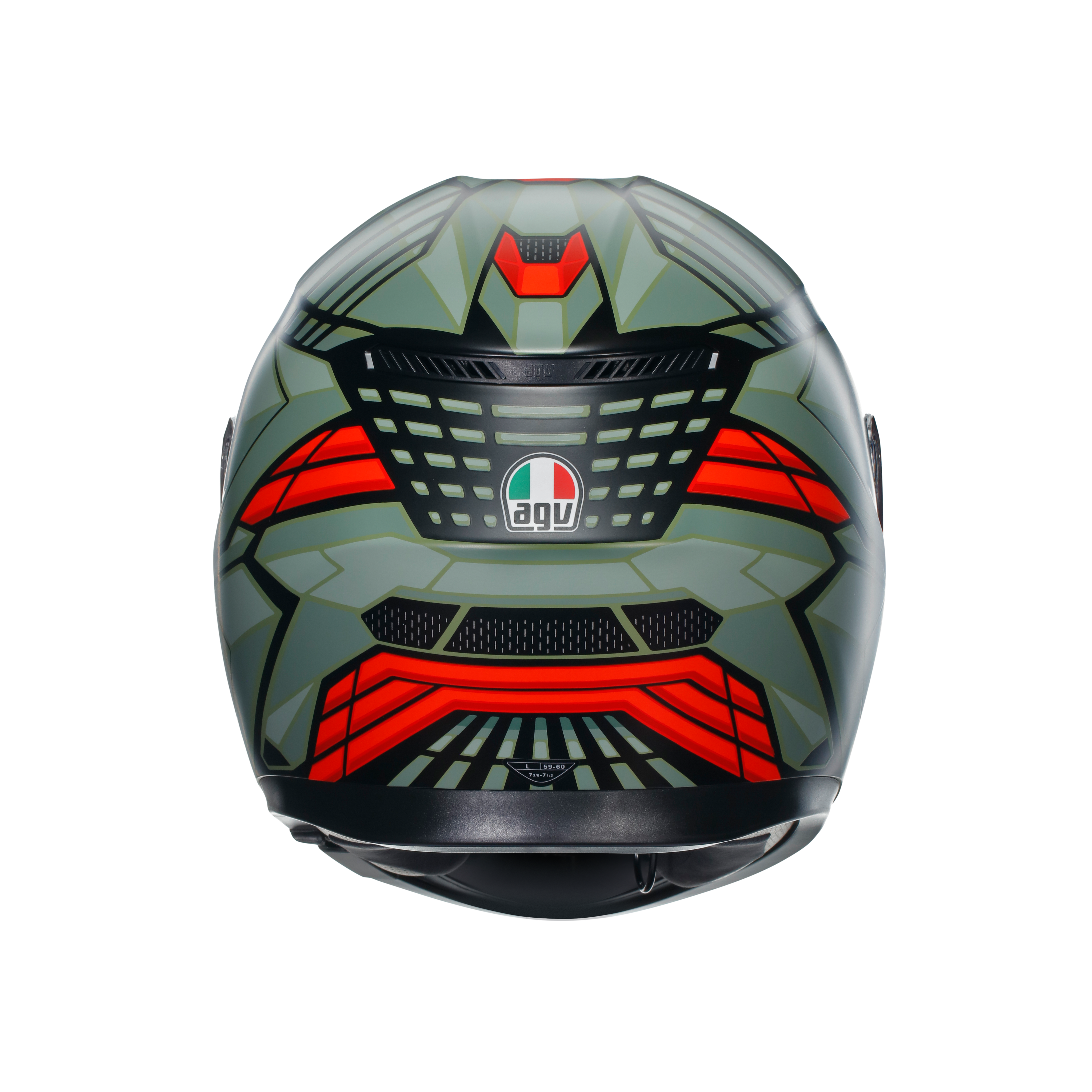 K3 DOT(E2206) - DECEPT MATT BLACK/GREEN/RED -  - 3