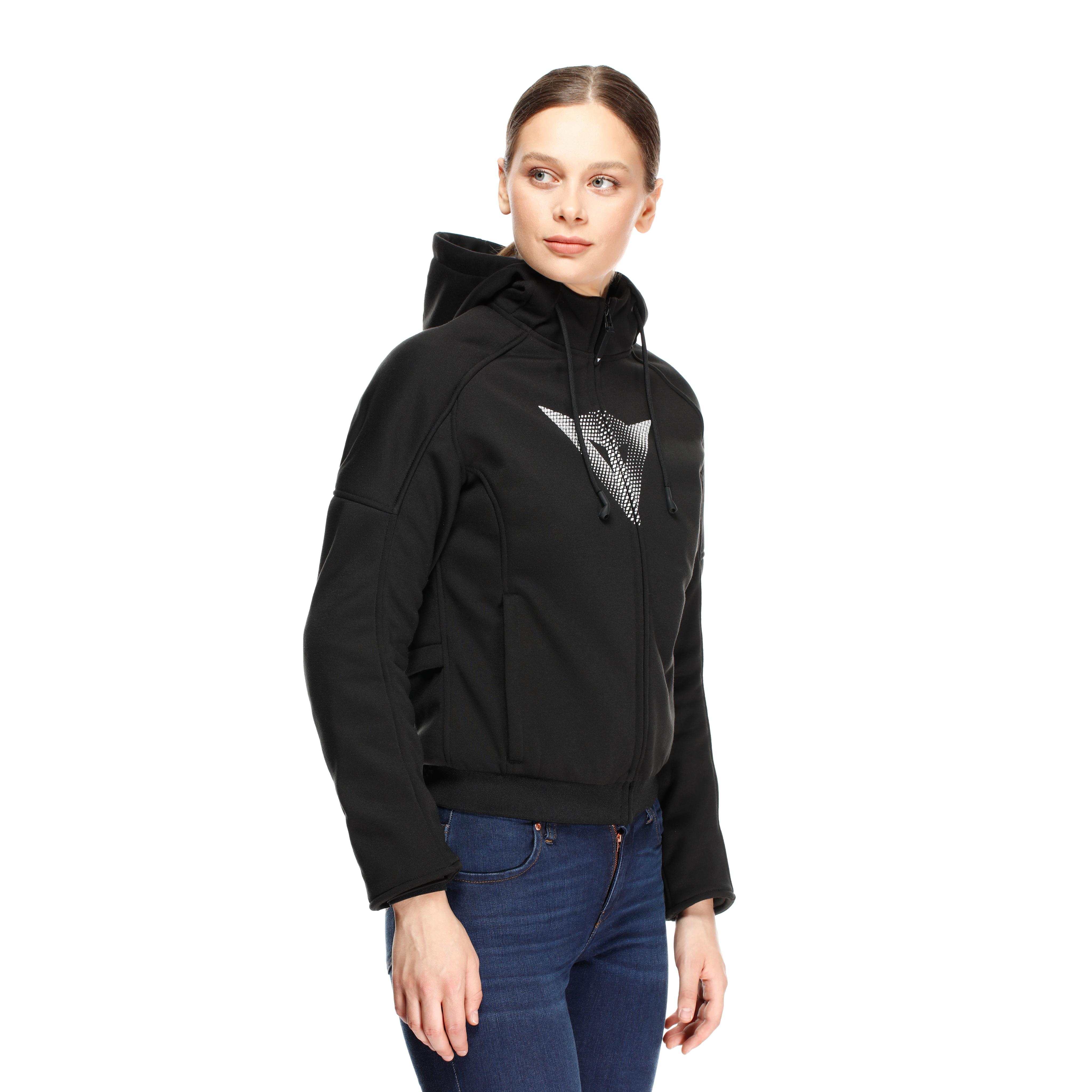 DAEMON-X - SWEAT &Agrave; CAPUCHE DE MOTO AVEC PROTECTIONS FEMME - BLACK - 4