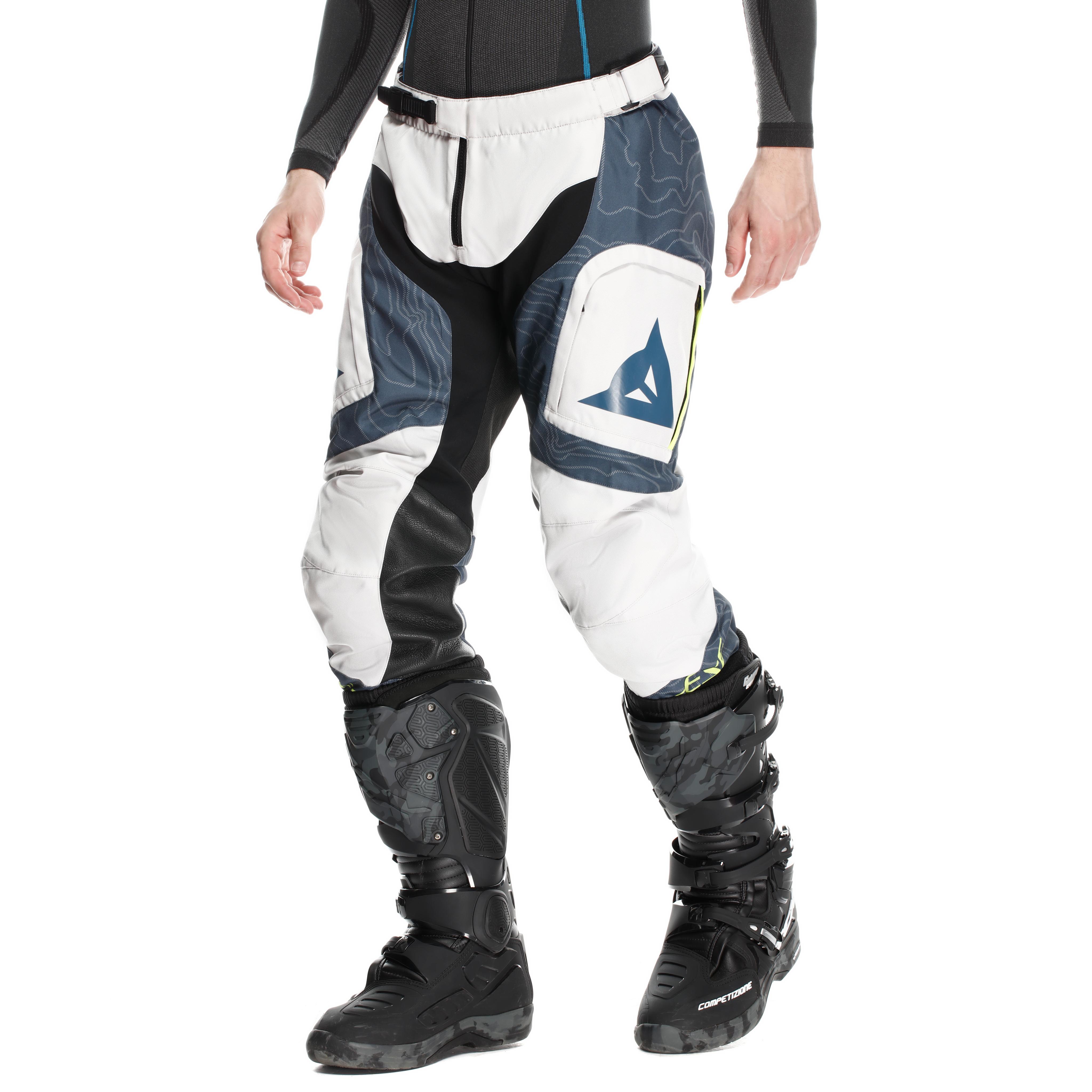 STERRATO - MEN OFF-ROAD MOTORCYCLE PANTS - GLACIER GRAY/BLUE - 3