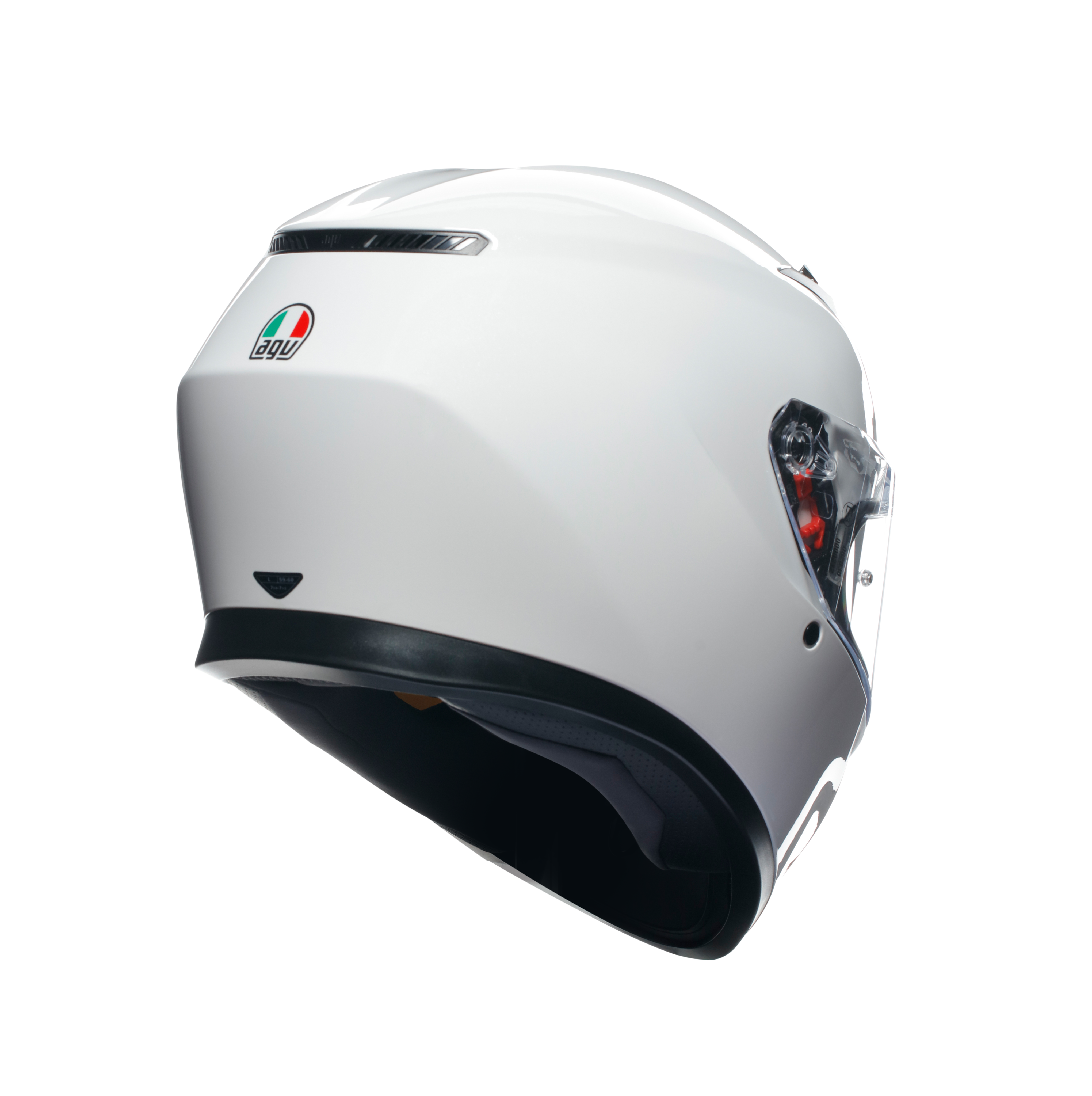 K3 MONO SETA WHITE - CASQUE MOTO INT&Eacute;GRAL E2206 -  - 4