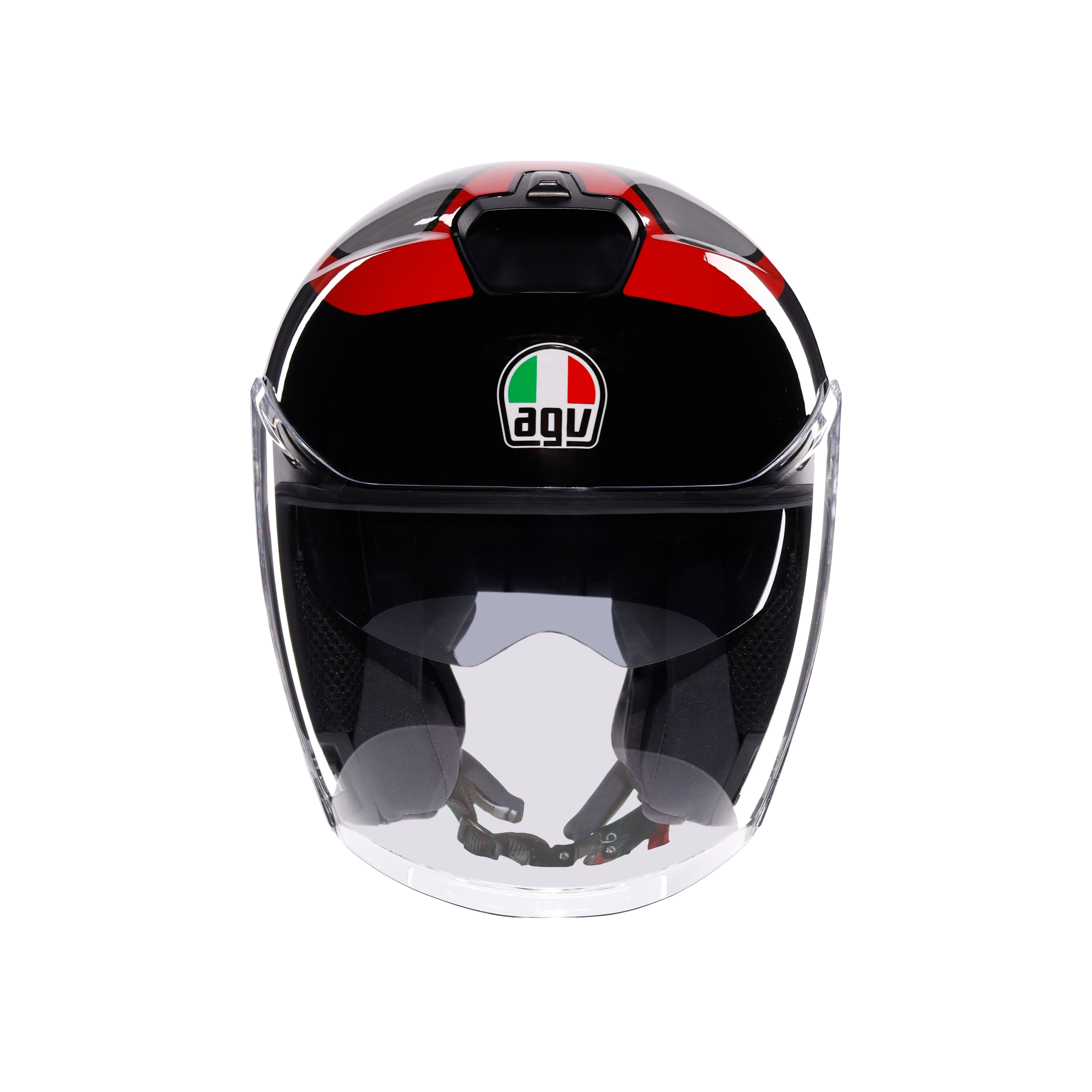 IRIDES CASQUE MOTO JET E2206 - VALENZA MATT GREY/BLACK/RED -  - 7
