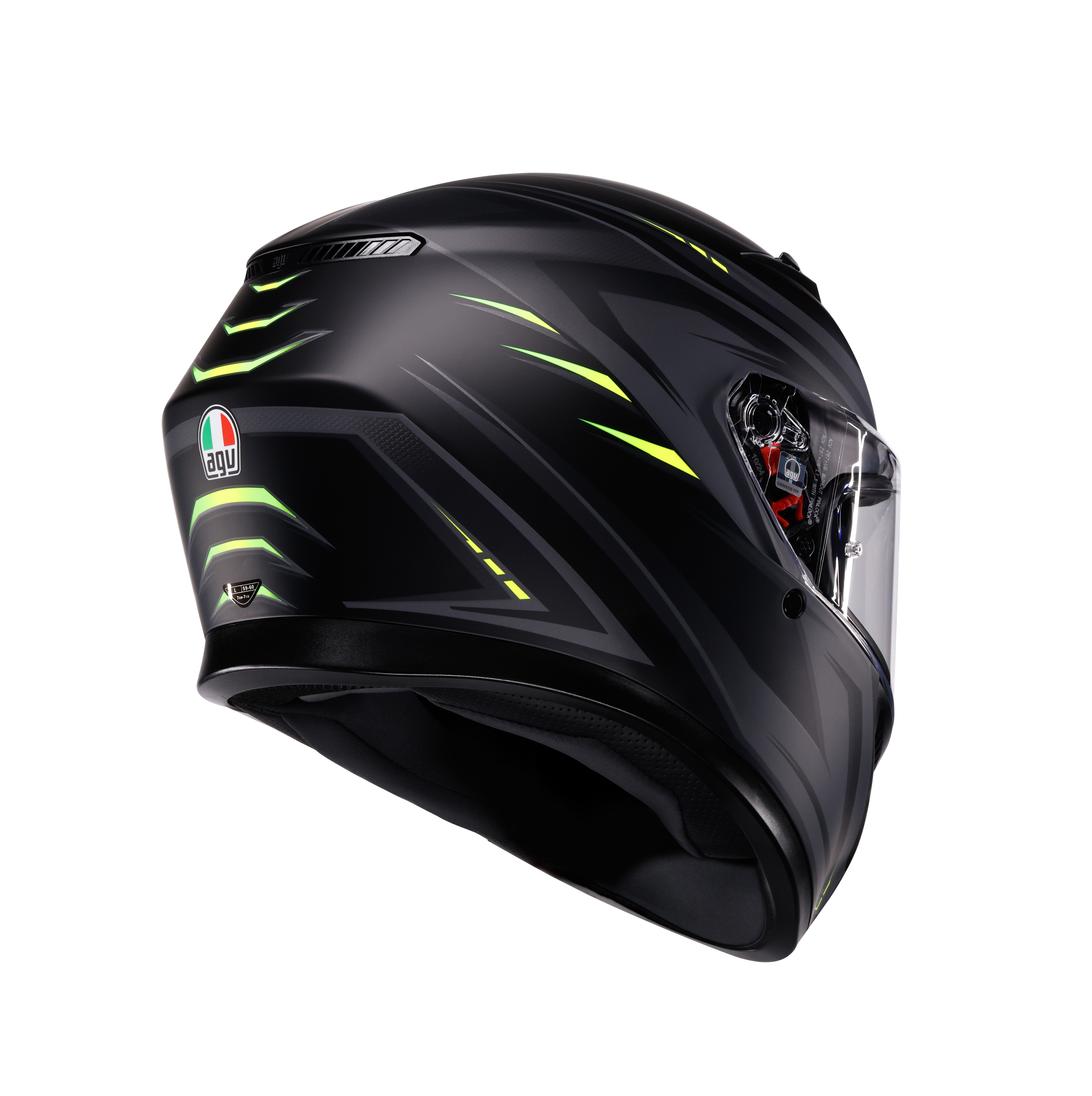 K3 DOT(E2206) - SYTH MATT BLACK/YELLOW FLUO -  - 4
