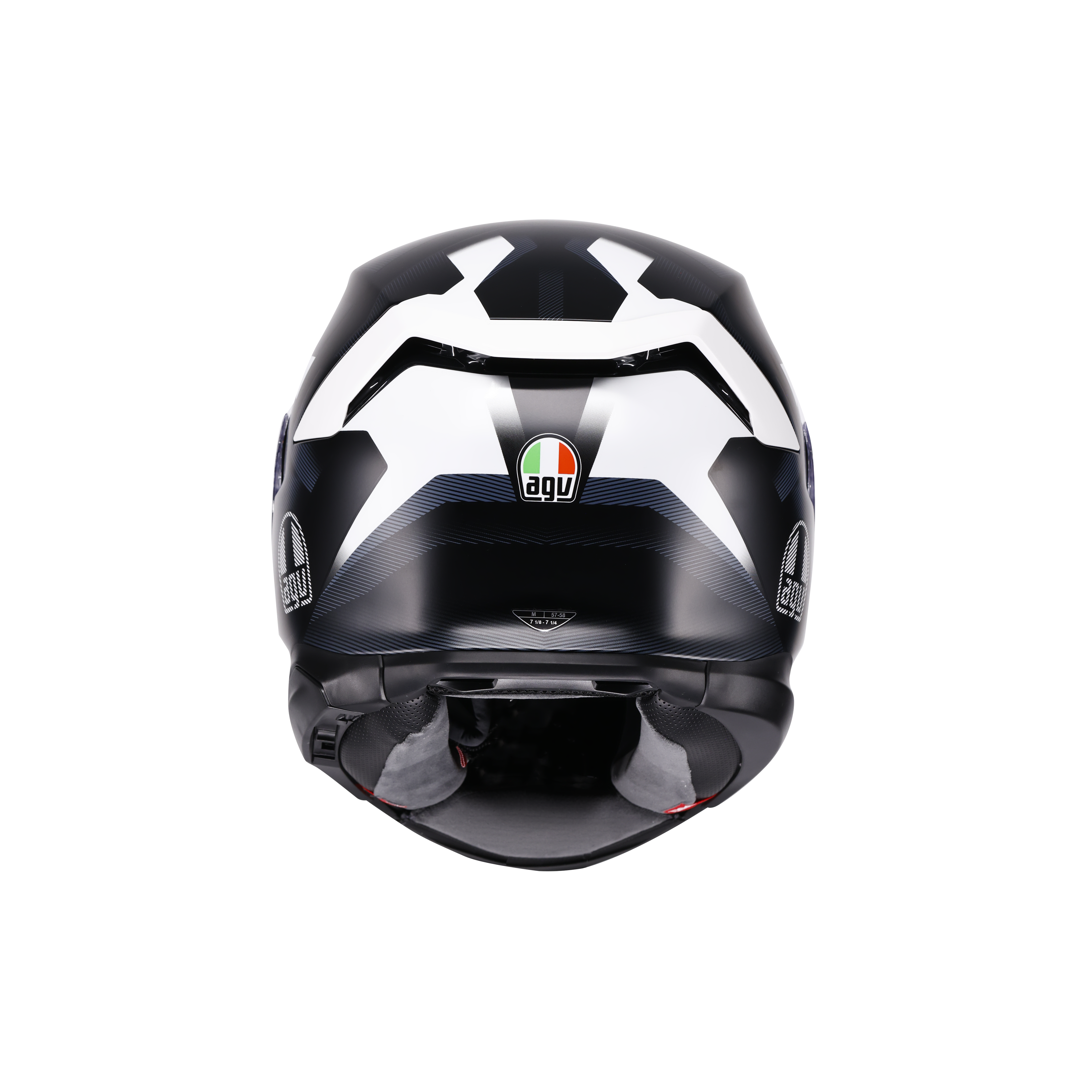 K7 MPLK GLIMPSE MATT BLACK/WHITE - CASQUE MOTO INT&Eacute;GRAL E2206 -  - 5