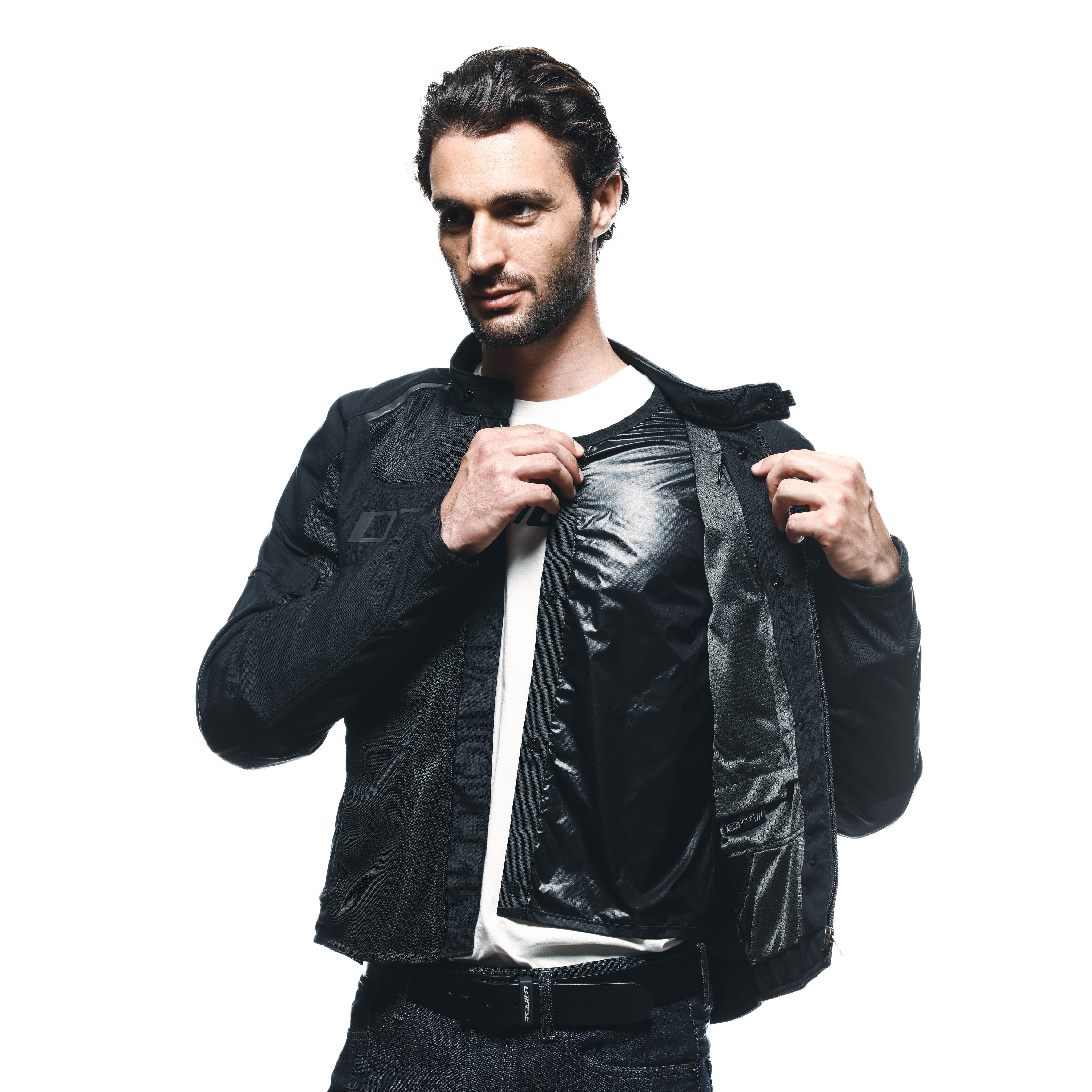 AIR FRAME 3 TEX - GIACCA MOTO ESTIVA IN TESSUTO UOMO - BLACK/BLACK/BLACK - 16