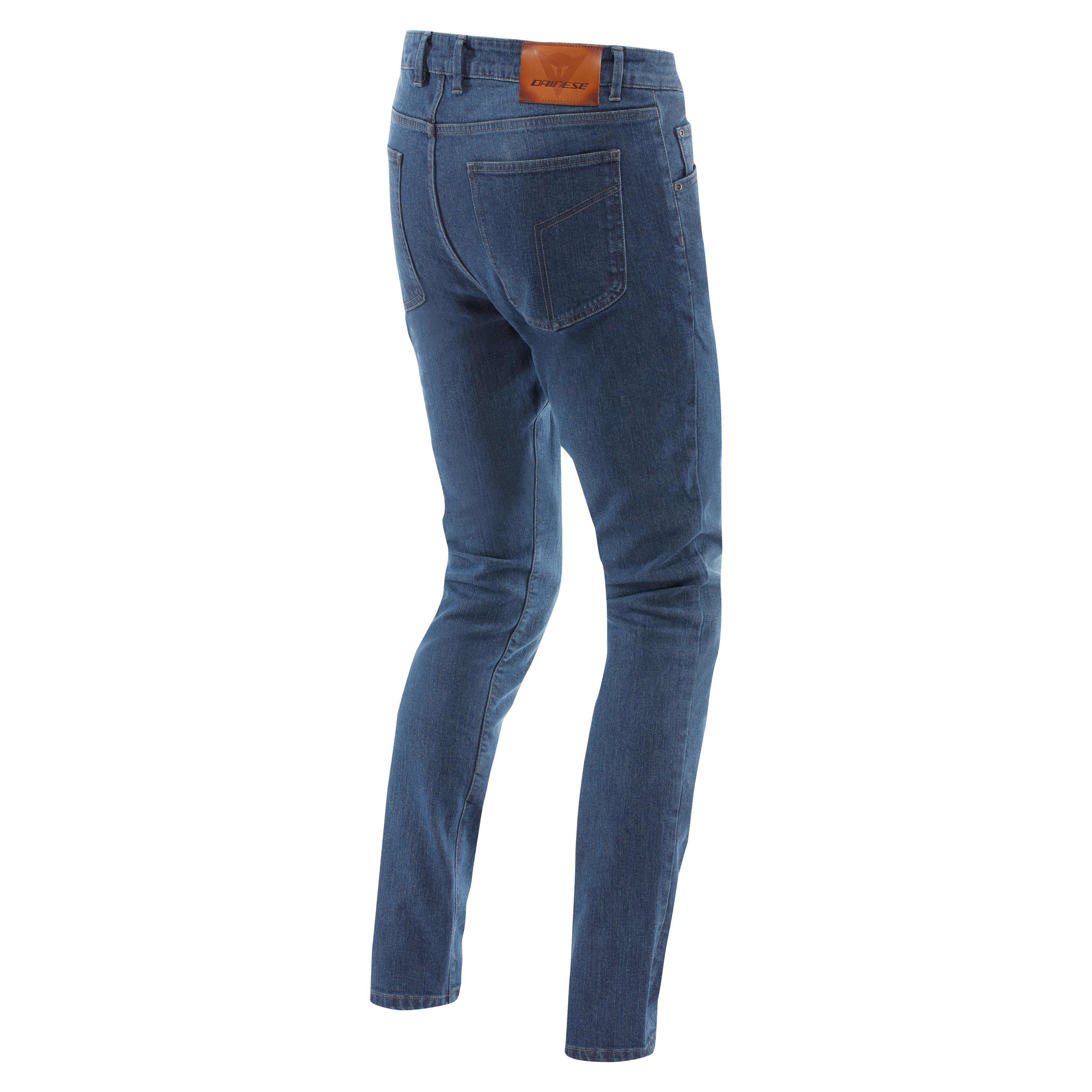 5-POCKET DENIM SLIM - MEN MOTORCYCLE JEANS - DEEP-BLUE - 2