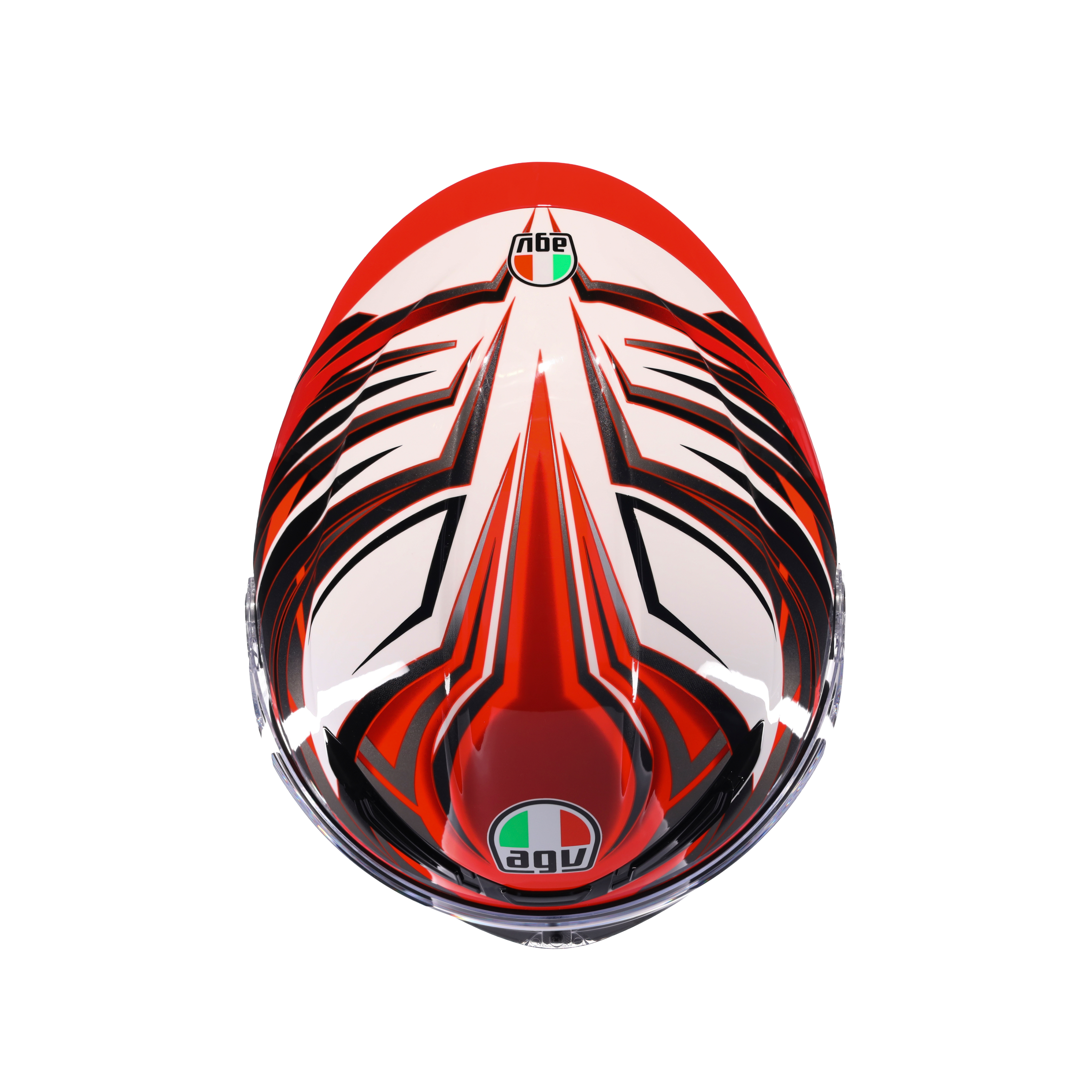 K6 S REEVAL WHITE/RED/GREY - CASQUE MOTO INT&Eacute;GRAL E2206 -  - 5