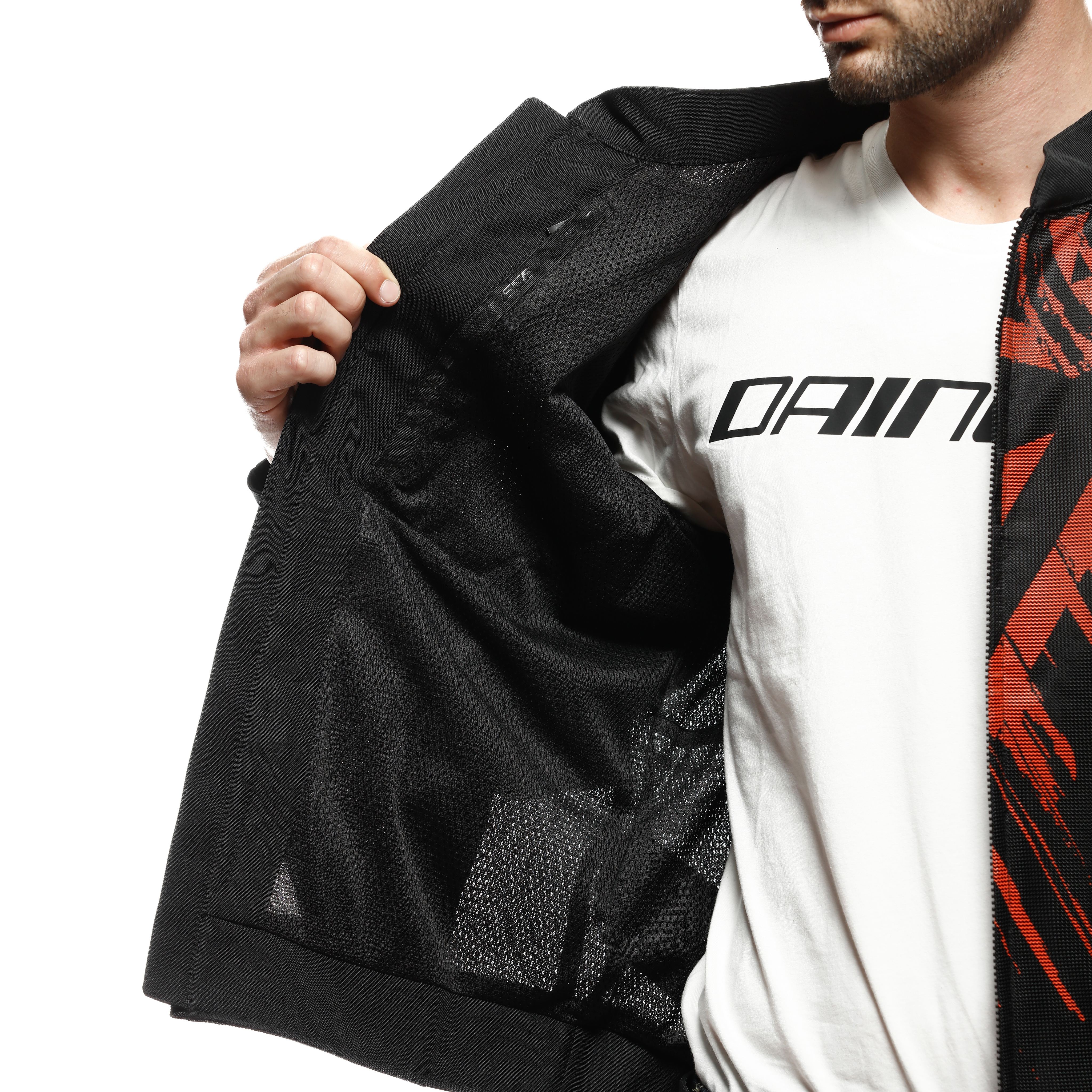 HEROSPHERE AIR - CHAQUETA DE MOTO VERANO HOMBRE - BLACK/RED TARMAC - 14