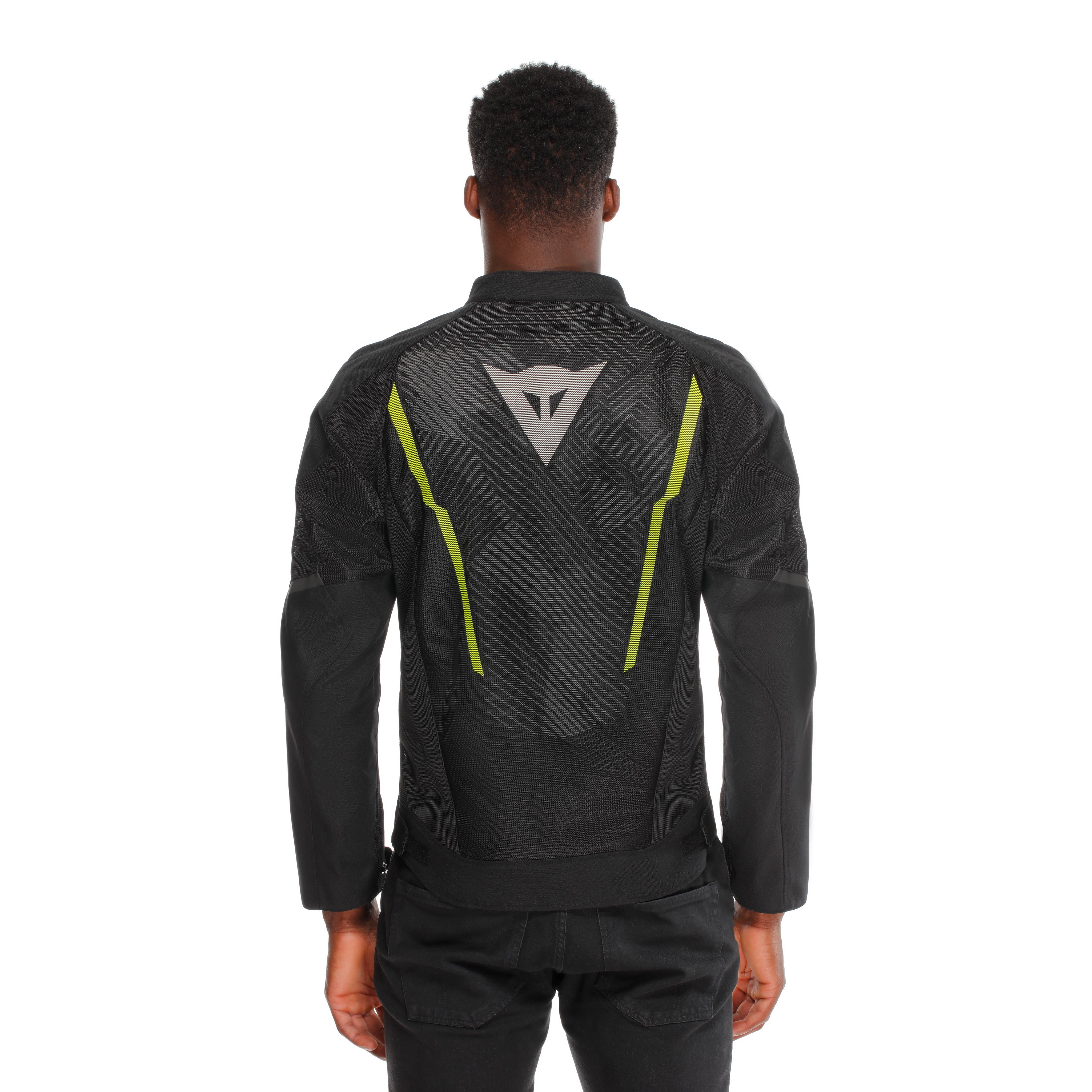 HEROSPHERE AIR TEX - GIACCA MOTO IN TESSUTO UOMO - BLACK/WHITE/YELLOW-FLUO - 6