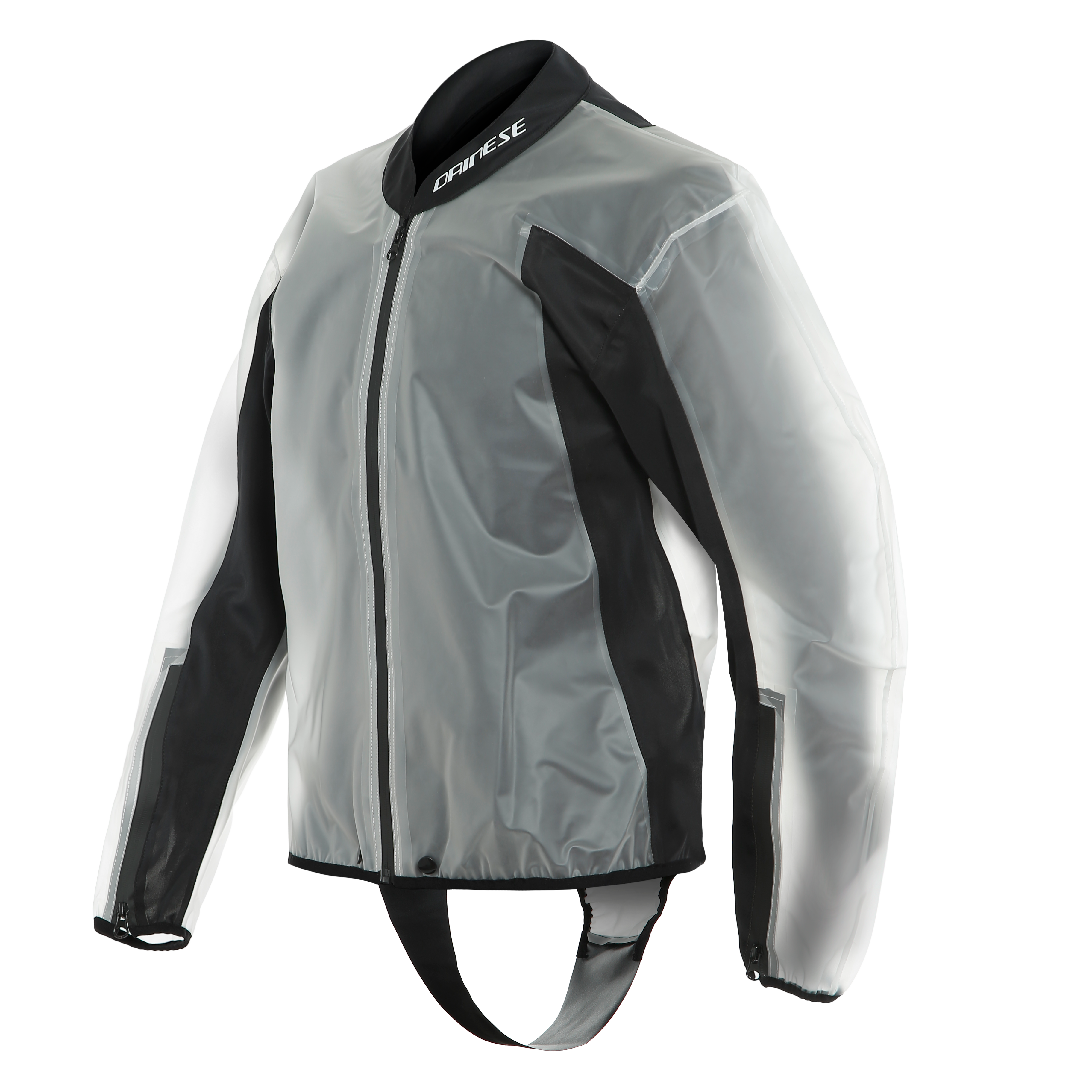 RAIN BODY RACING 2 - WATERPROOF COVER FOR MOTORCYCLE SUIT - BLACK/TRANSPARENT - 1