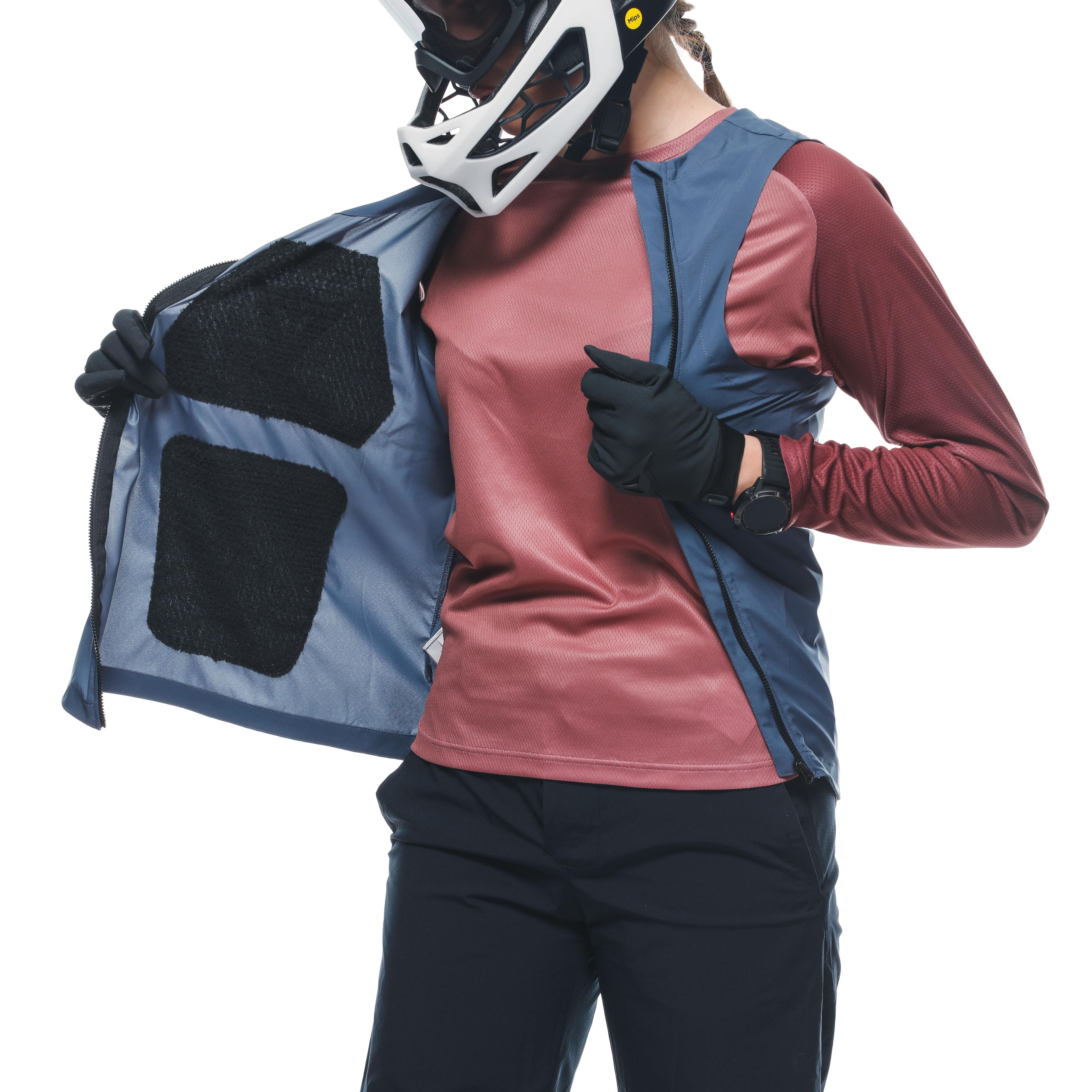 HGC HYBRID - WOMEN'S WINDPROOF BIKE VEST - DARK-GRAY - 7