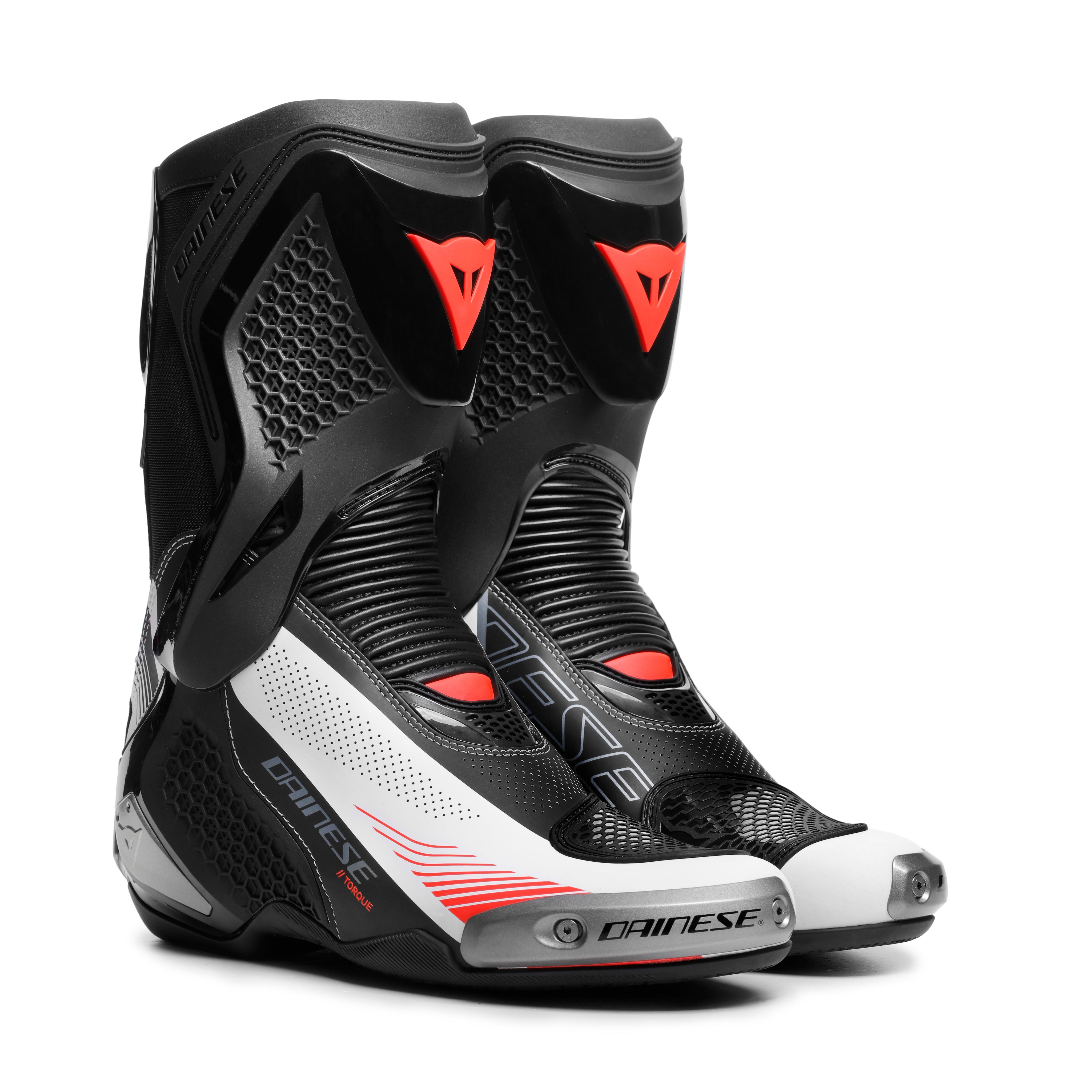 TORQUE 4 AIR - BOTTES RACING ET ROUTE ESTIVALES HOMME - BLACK/WHITE/RED-FLUO - 1