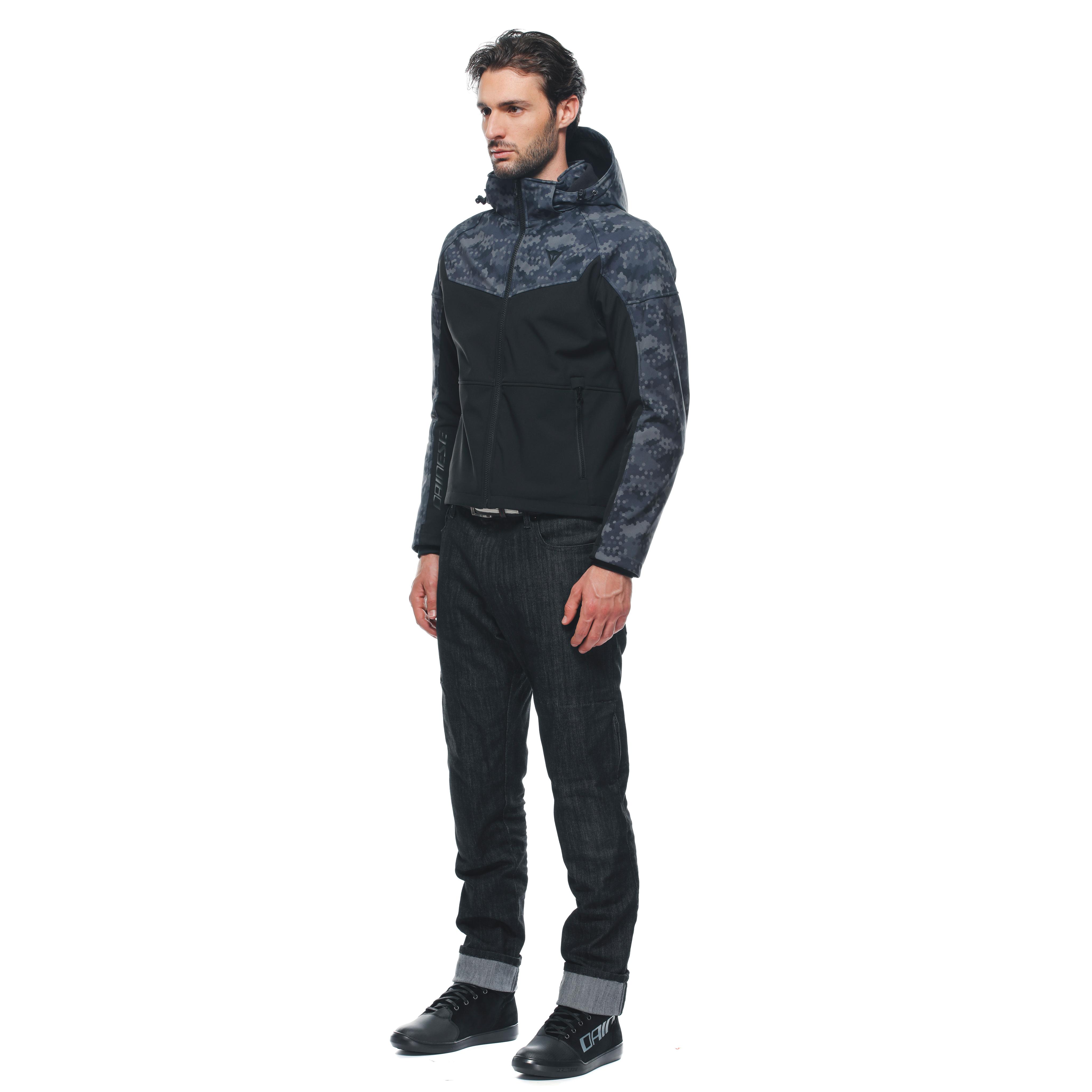 IGNITE TEX - MEN'S SUMMER MOTORCYCLE JACKET IN FABRIC - BLACK/CAMO-GRAY - 4