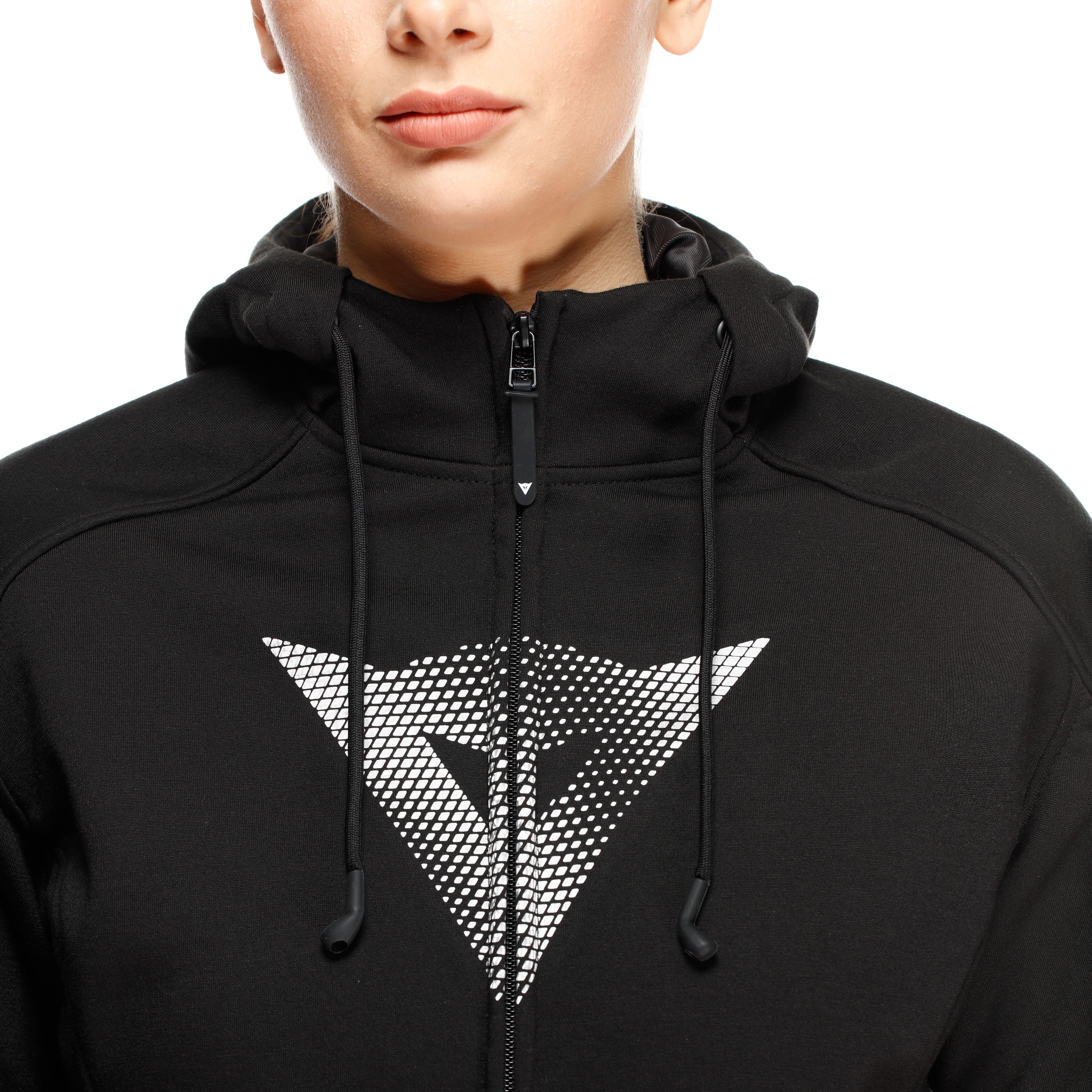 DAEMON-X - SWEAT &Agrave; CAPUCHE DE MOTO AVEC PROTECTIONS FEMME - BLACK - 7