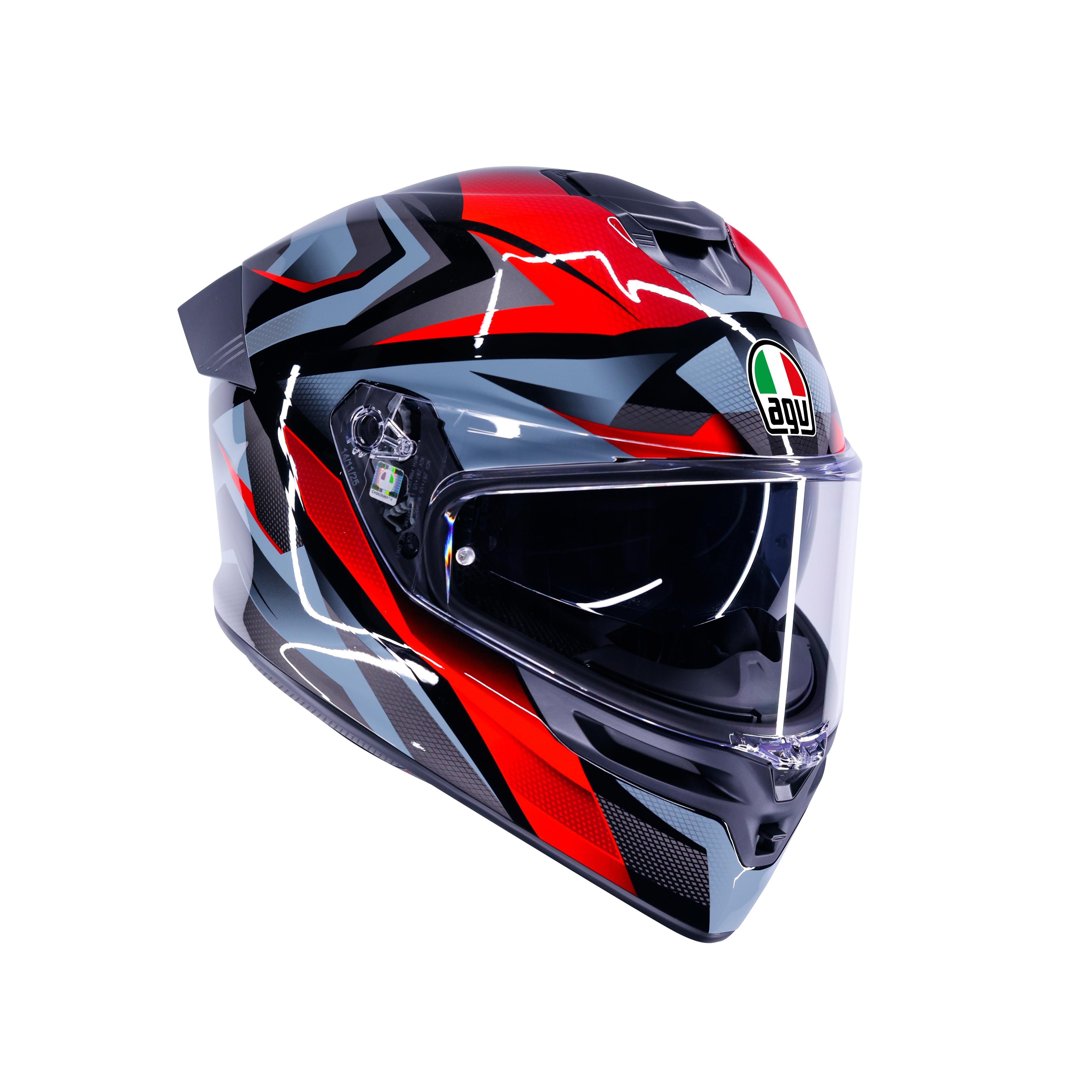 K5 MUNOR BLACK/RED - FULL-FACE MOTORCYCLE HELMET E2206 -  - 6