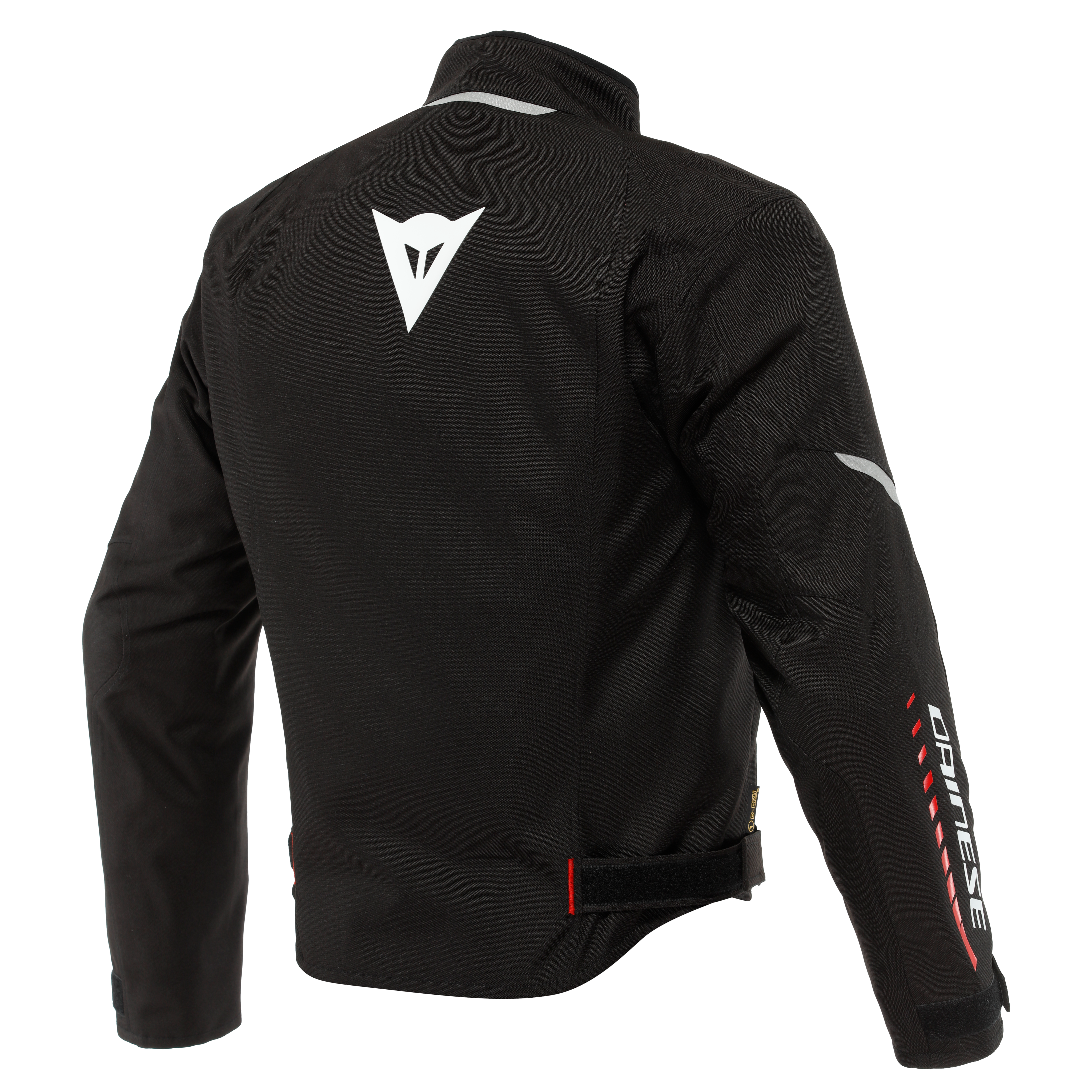 VELOCE D-DRY&reg;- MEN'S WATERPROOF MOTORCYCLE JACKET - BLACK/WHITE/LAVA-RED - 2