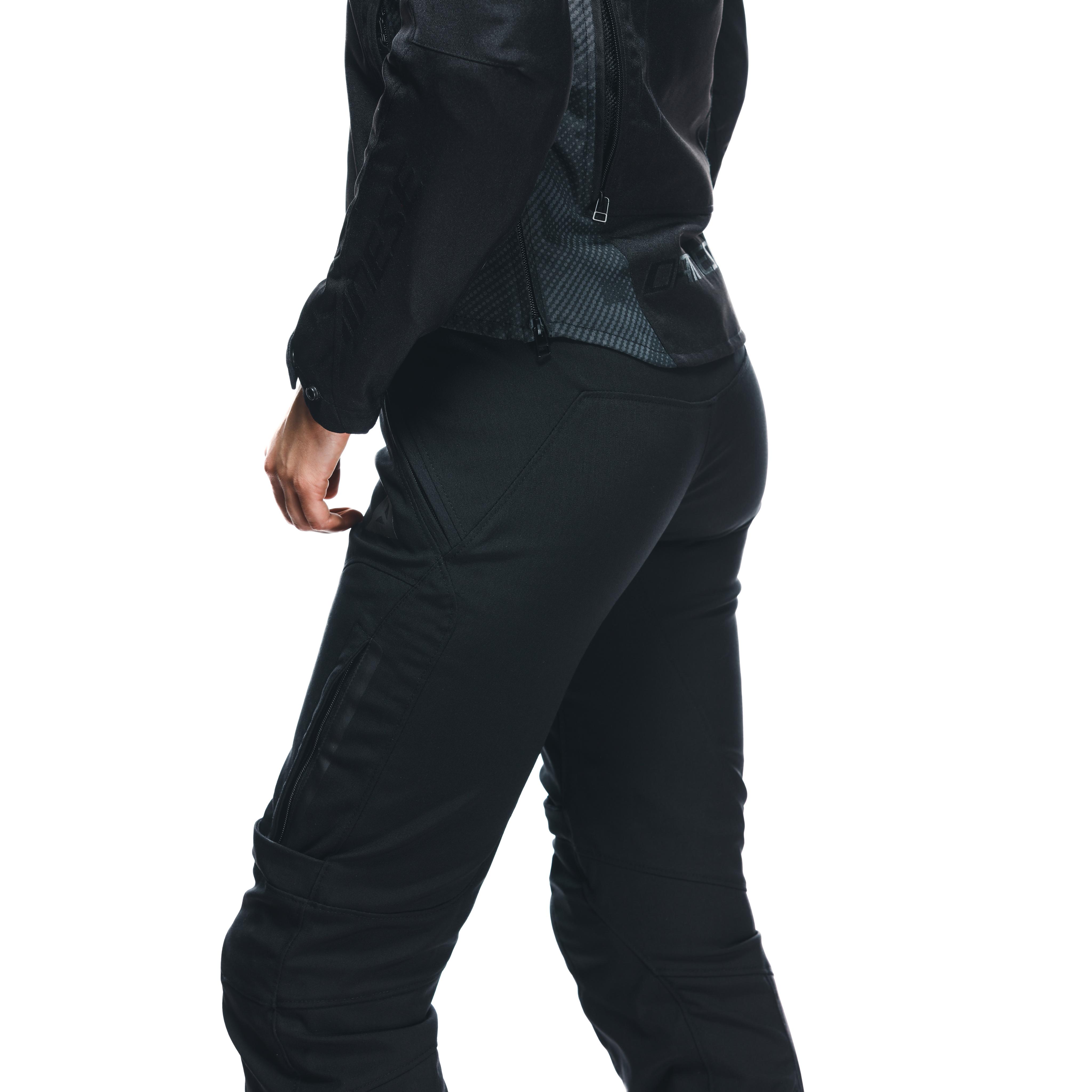 DRAKE 2 AIR - WOMEN'S SUMMER MOTORCYCLE PANTS IN FABRIC - BLACK/BLACK - 7