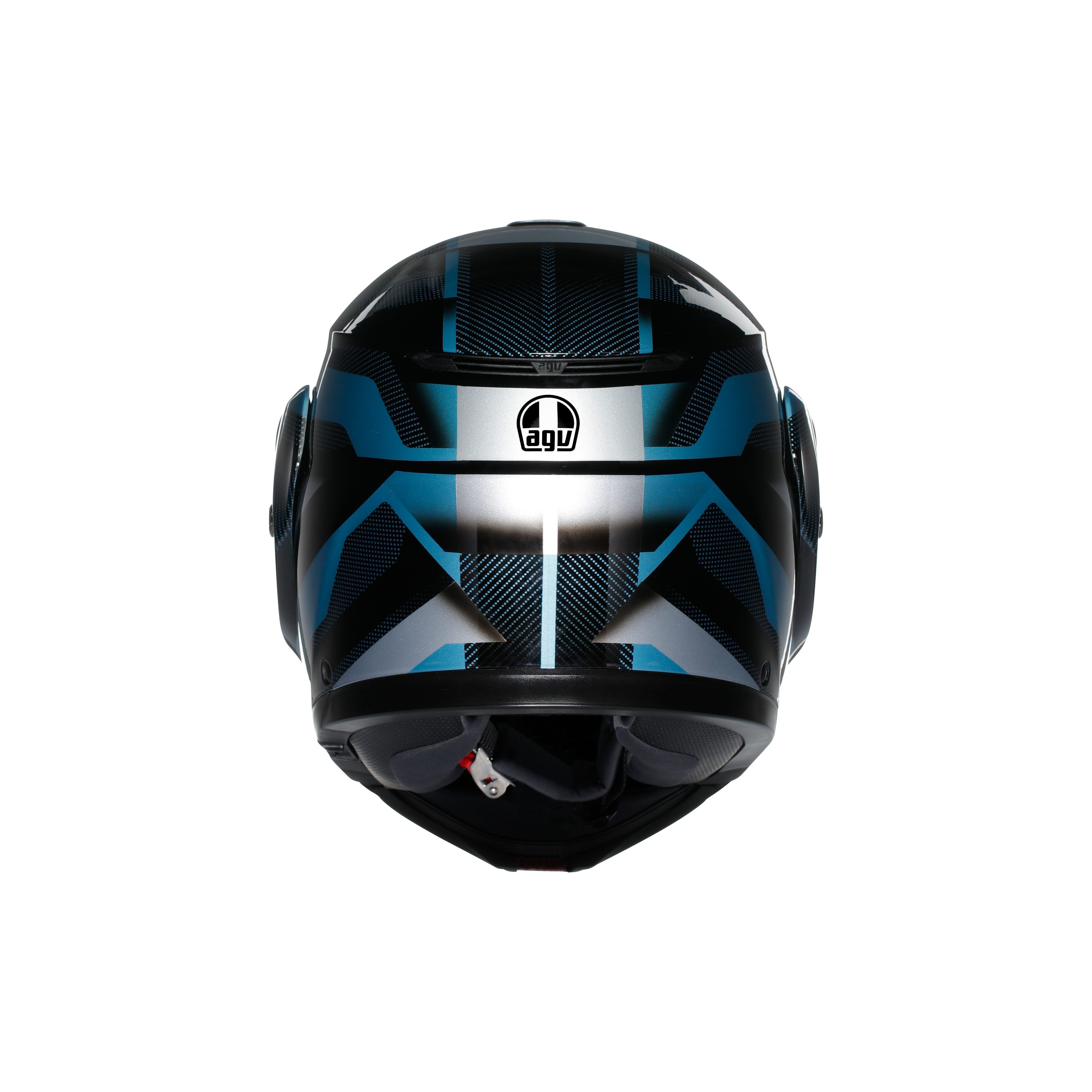 STREETMODULAR LEDRO MATT BLACK/POWDER BLUE - MOTORBIKE FLIP UP HELMET E2206 -  - 5