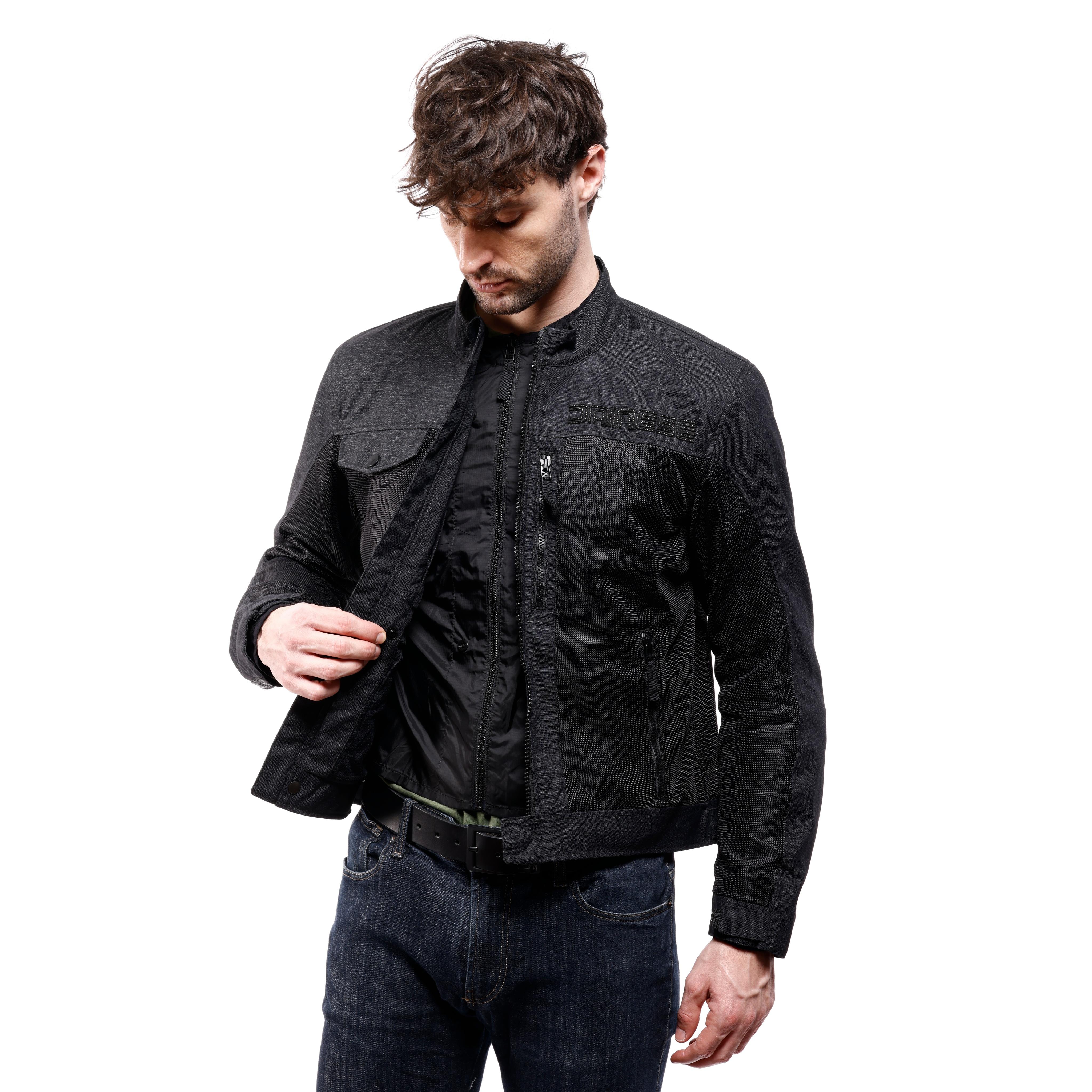 ALFAMA AIR TEX - BLOUSON MOTO D'&Eacute;T&Eacute; EN MESH HOMME - DARK GREY/BLACK - 9