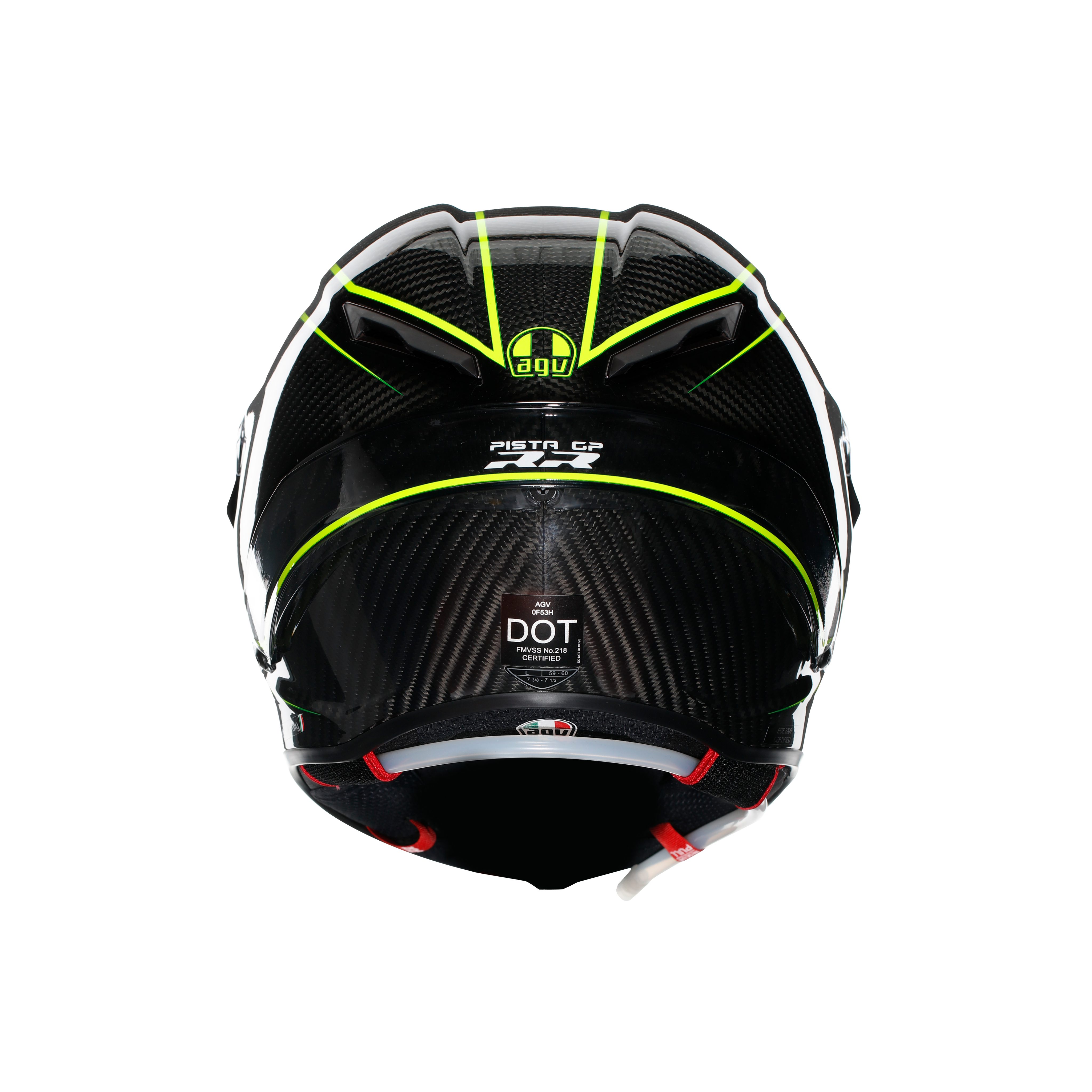 PISTA GP RR PERFORMANTE CARBON/LIME - MOTORBIKE FULL FACE HELMET E2206 DOT -  - 5