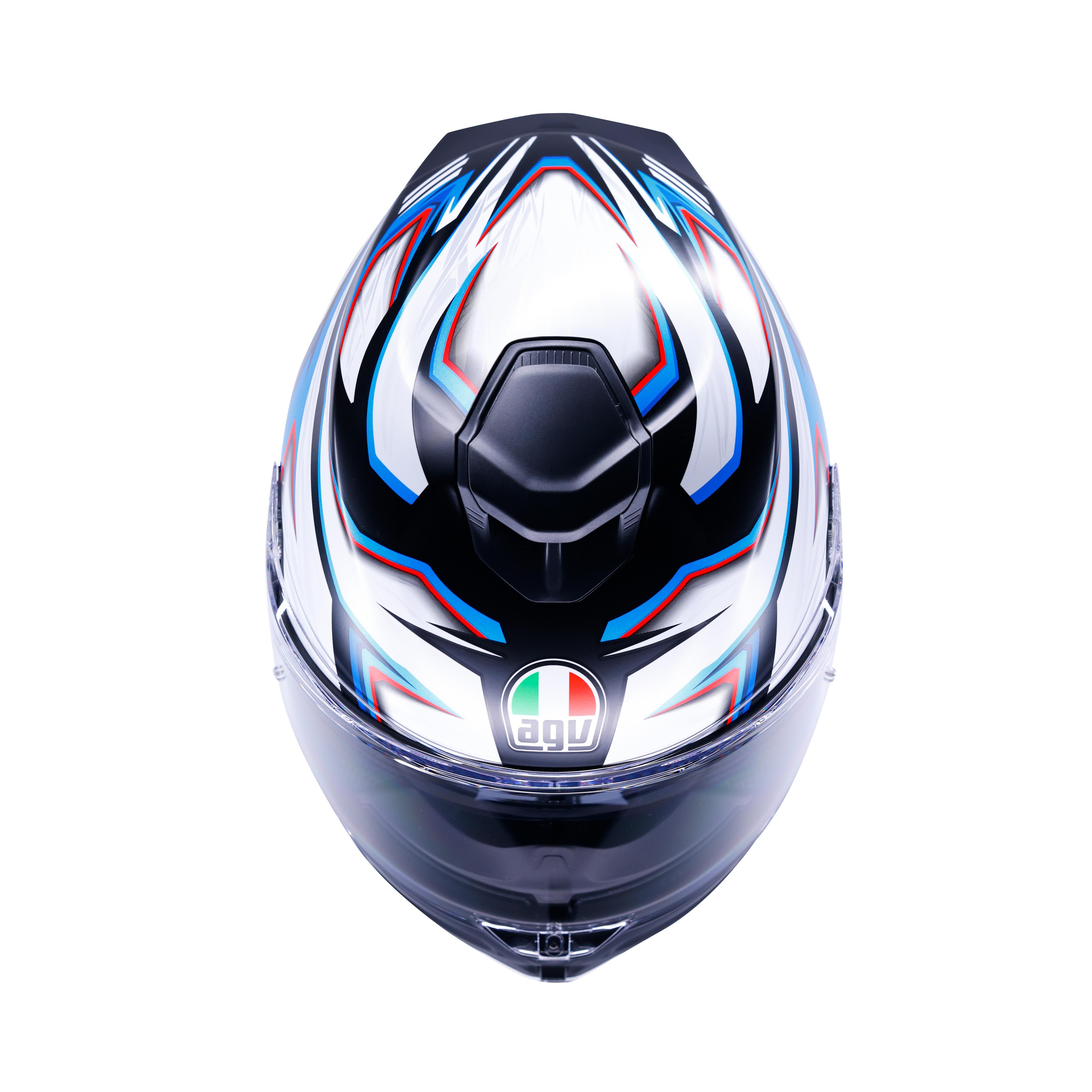 K5 ZENITHAR MATT BLACK/WHITE/BLUE - FULL-FACE MOTORCYCLE HELMET E2206 -  - 5