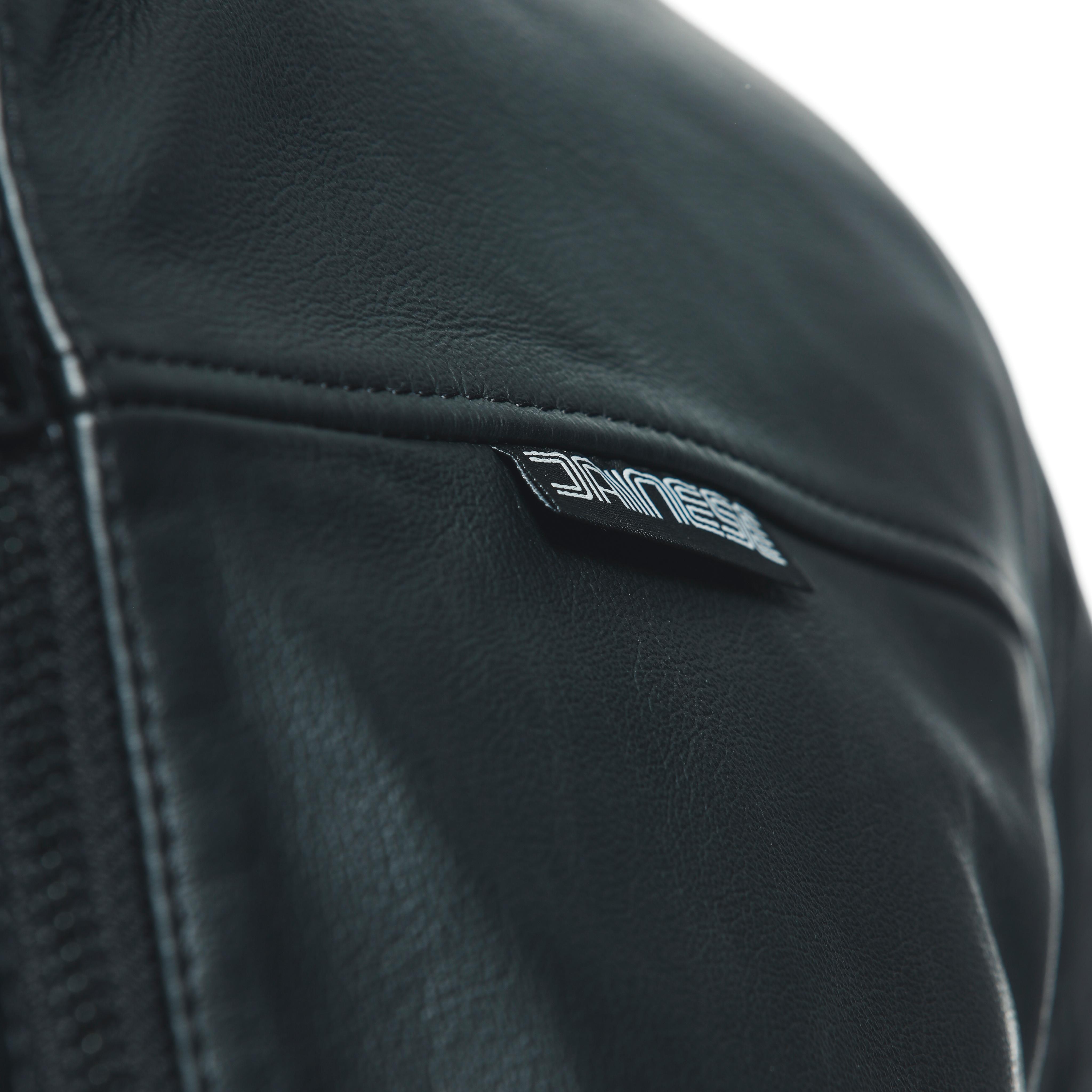 MIKE 3 - HERREN MOTORRADJACKE AUS LEDER - BLACK - 5