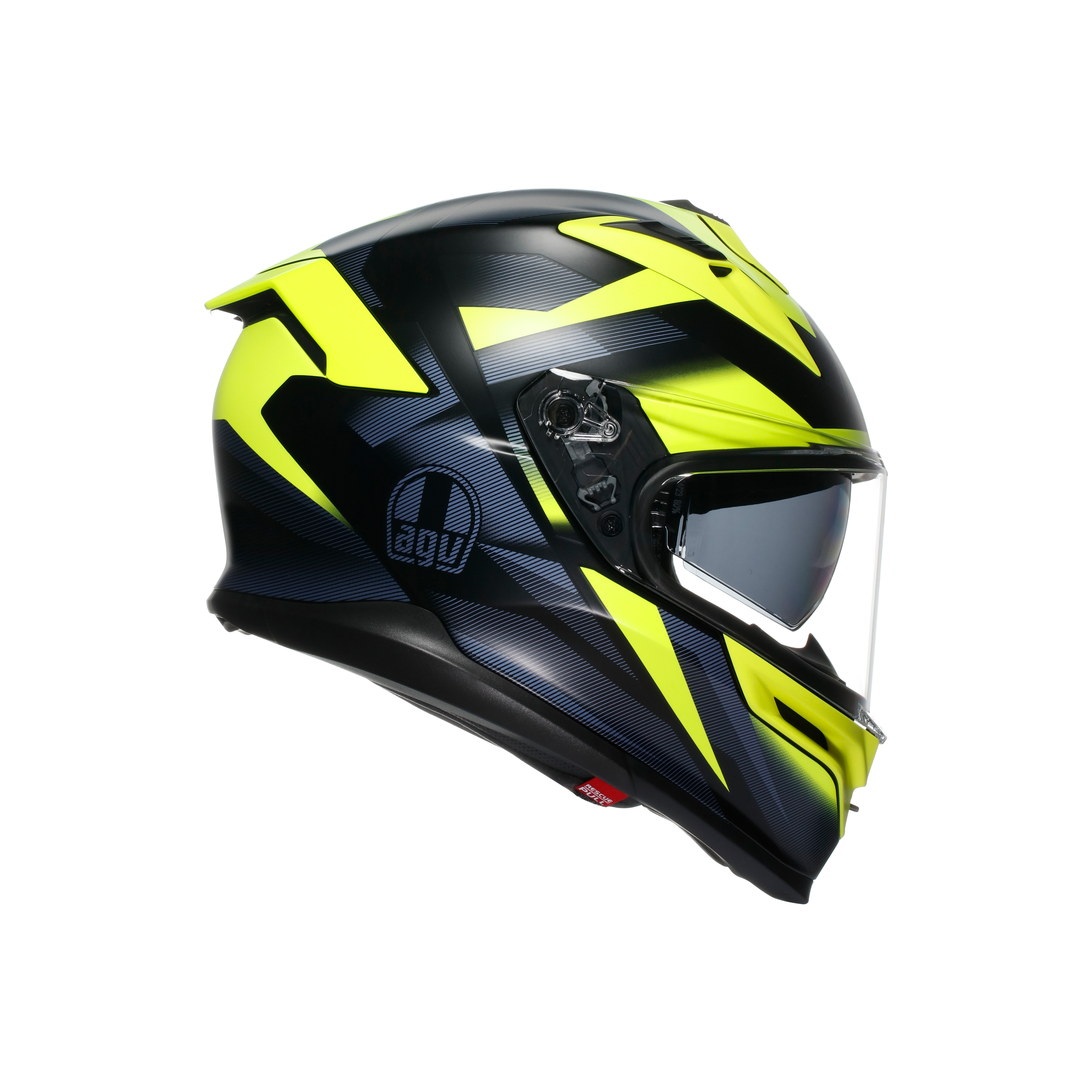 K7 MPLK GLIMPSE MATT BLACK/YELLOW FLUO - CASQUE MOTO INT&Eacute;GRAL E2206 -  - 3