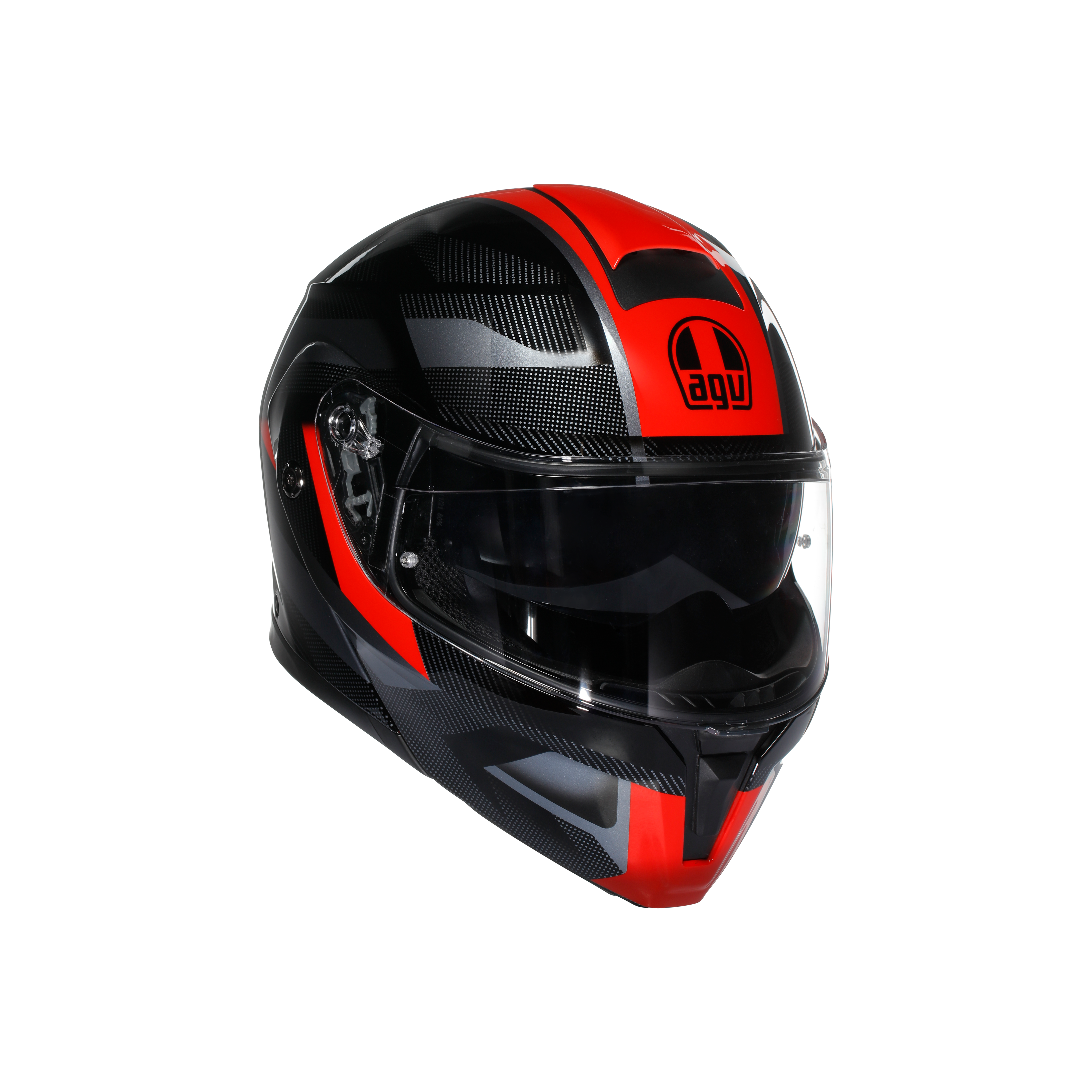 STREETMODULAR LEDRO BLACK/RED - MOTORBIKE FLIP UP HELMET DOT(E2206) -  - 1