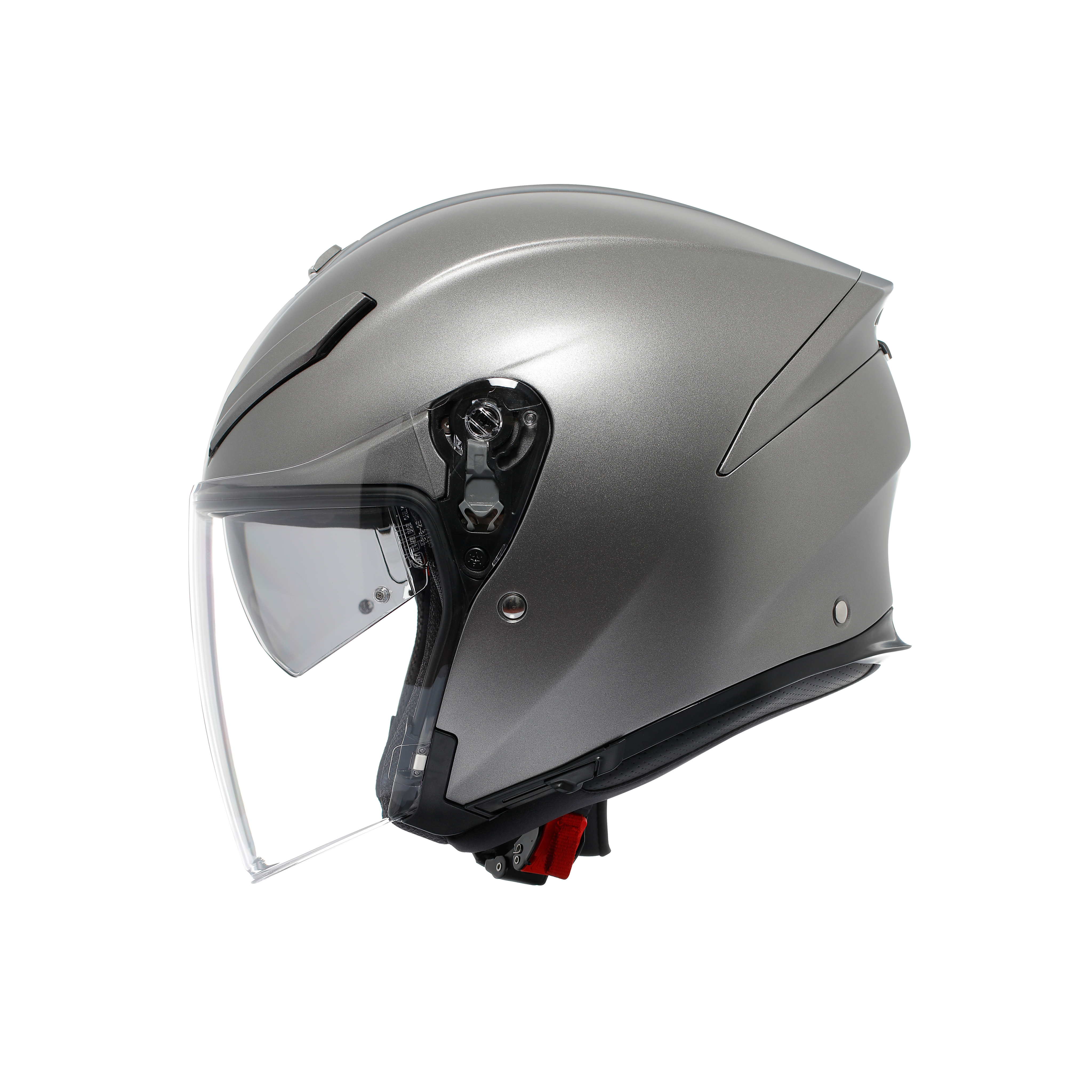 K5 JET EVO MONO MATT LUNA GREY - MOTORBIKE OPEN FACE HELMET E2206 -  - 4