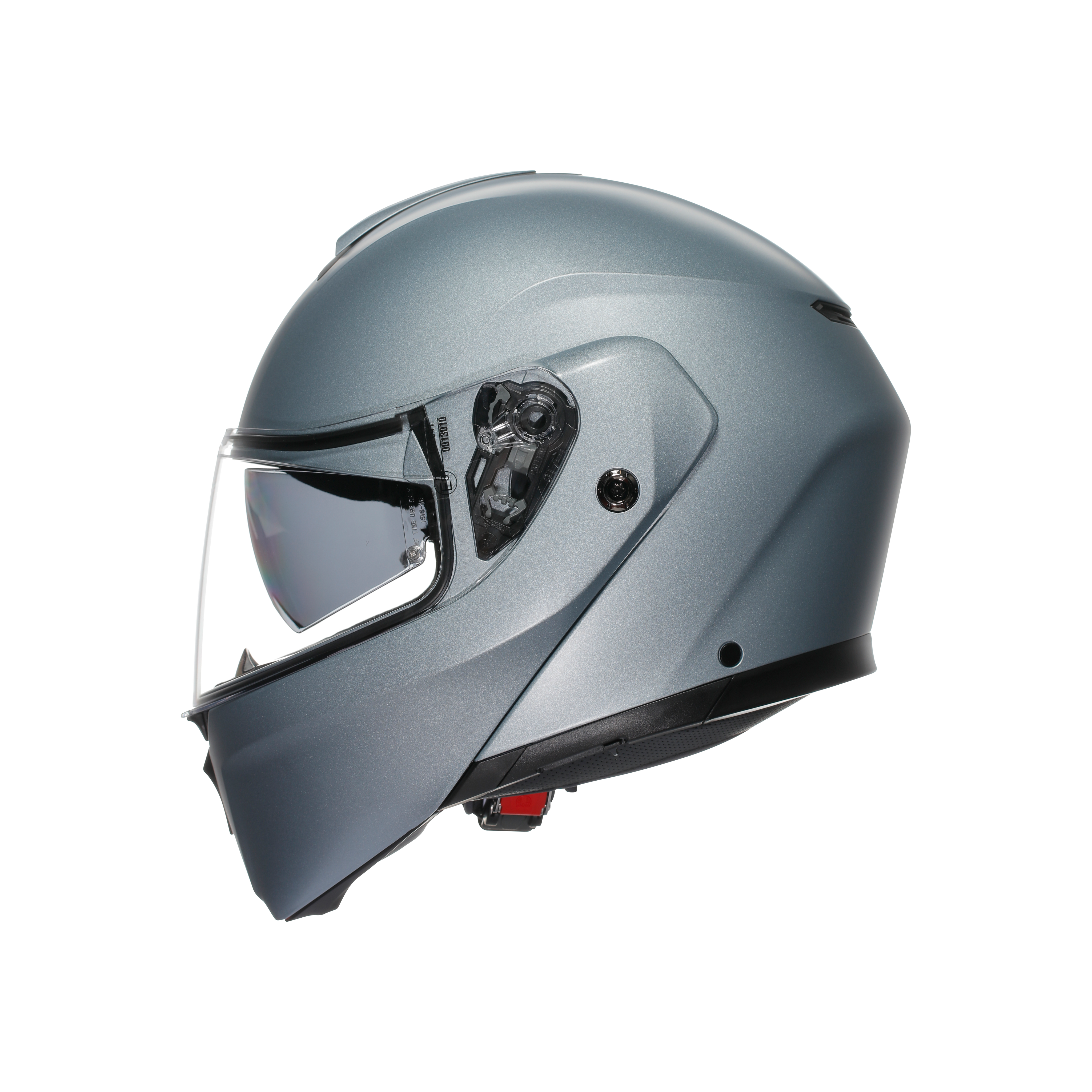 STREETMODULAR MONO MATT SILVER - MOTORBIKE FLIP UP HELMET E2206 -  - 4