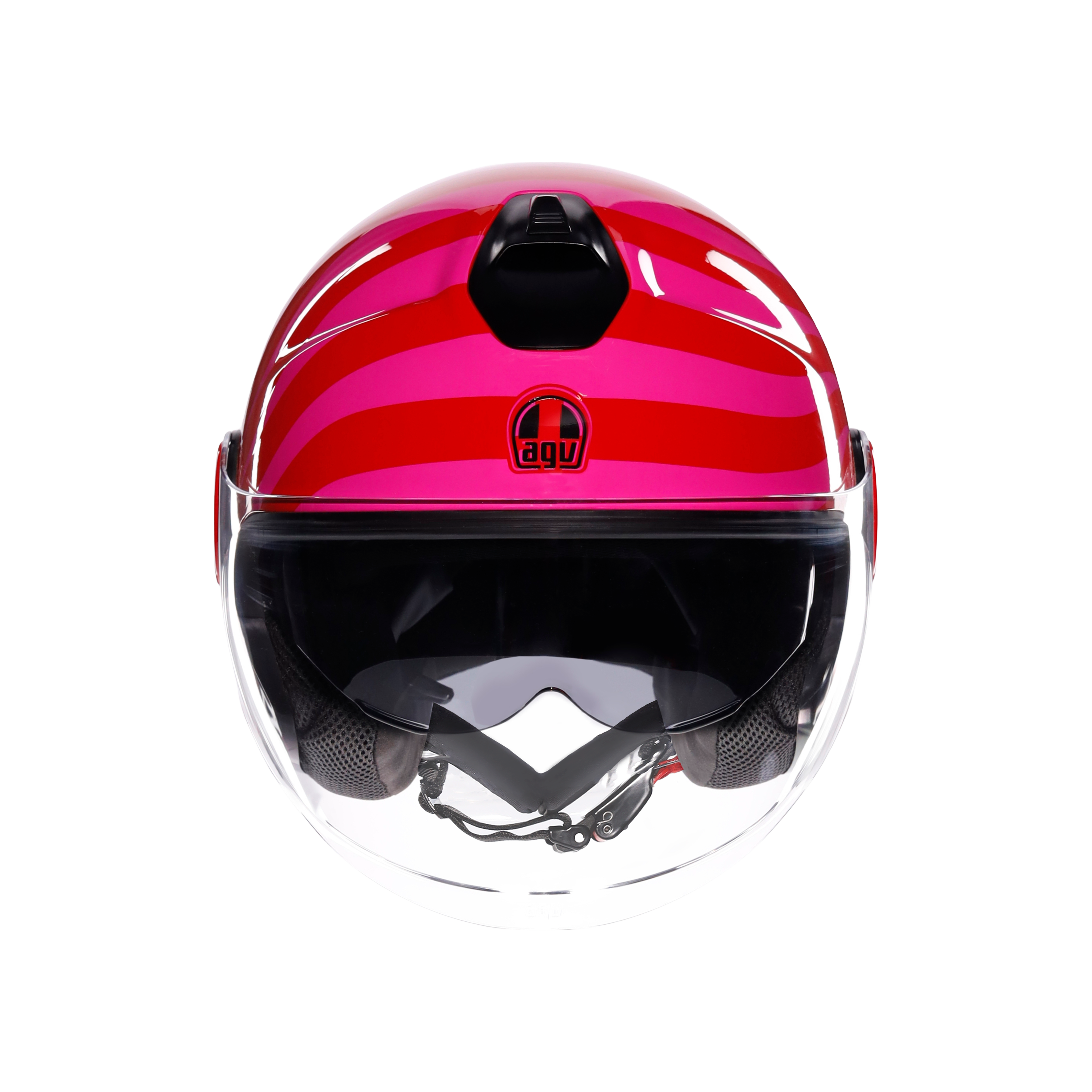ETERES TROPEA RED/PINK - CASQUE MOTO JET E2206 -  - 2