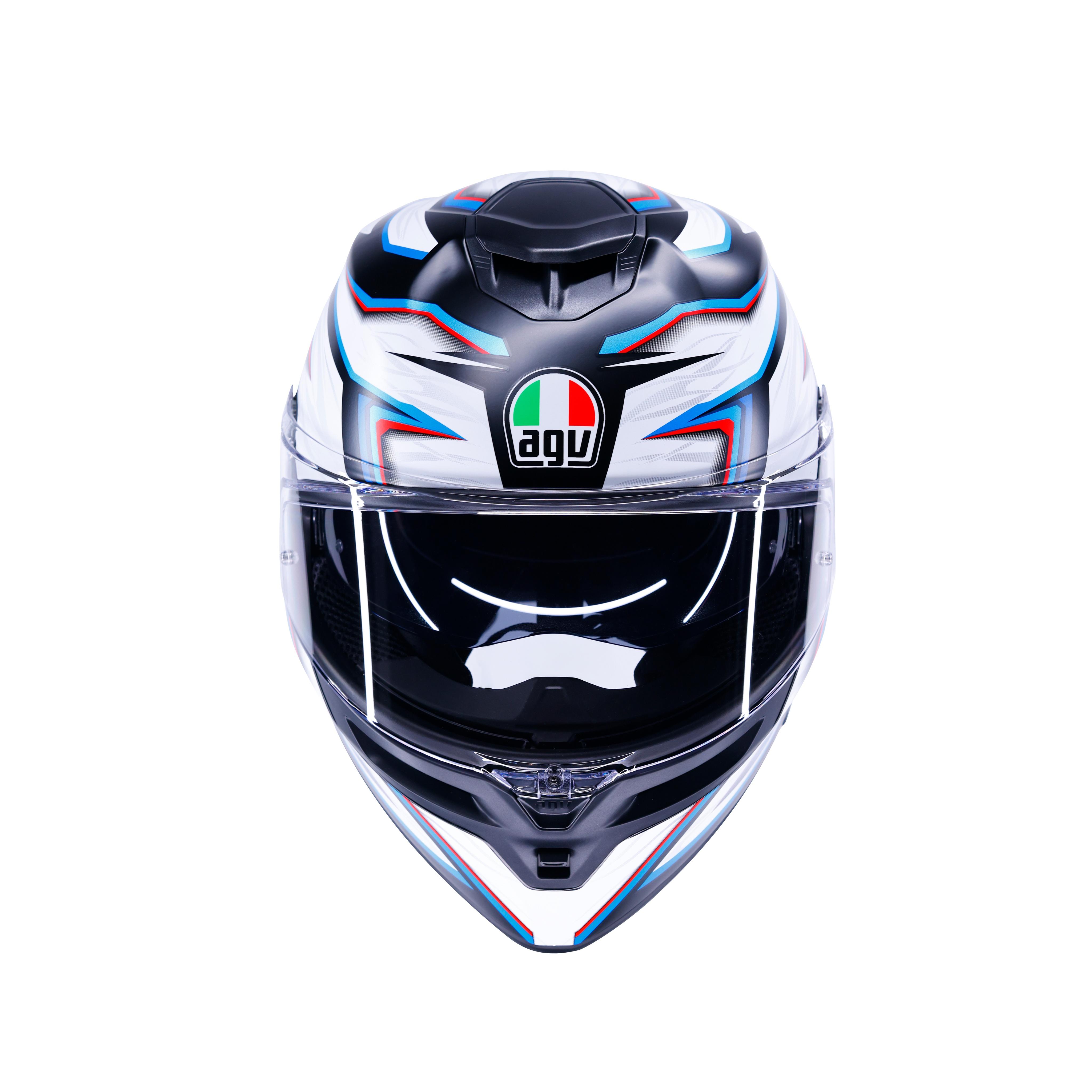 K5 ZENITHAR MATT BLACK/WHITE/BLUE - FULL-FACE MOTORCYCLE HELMET E2206 -  - 7