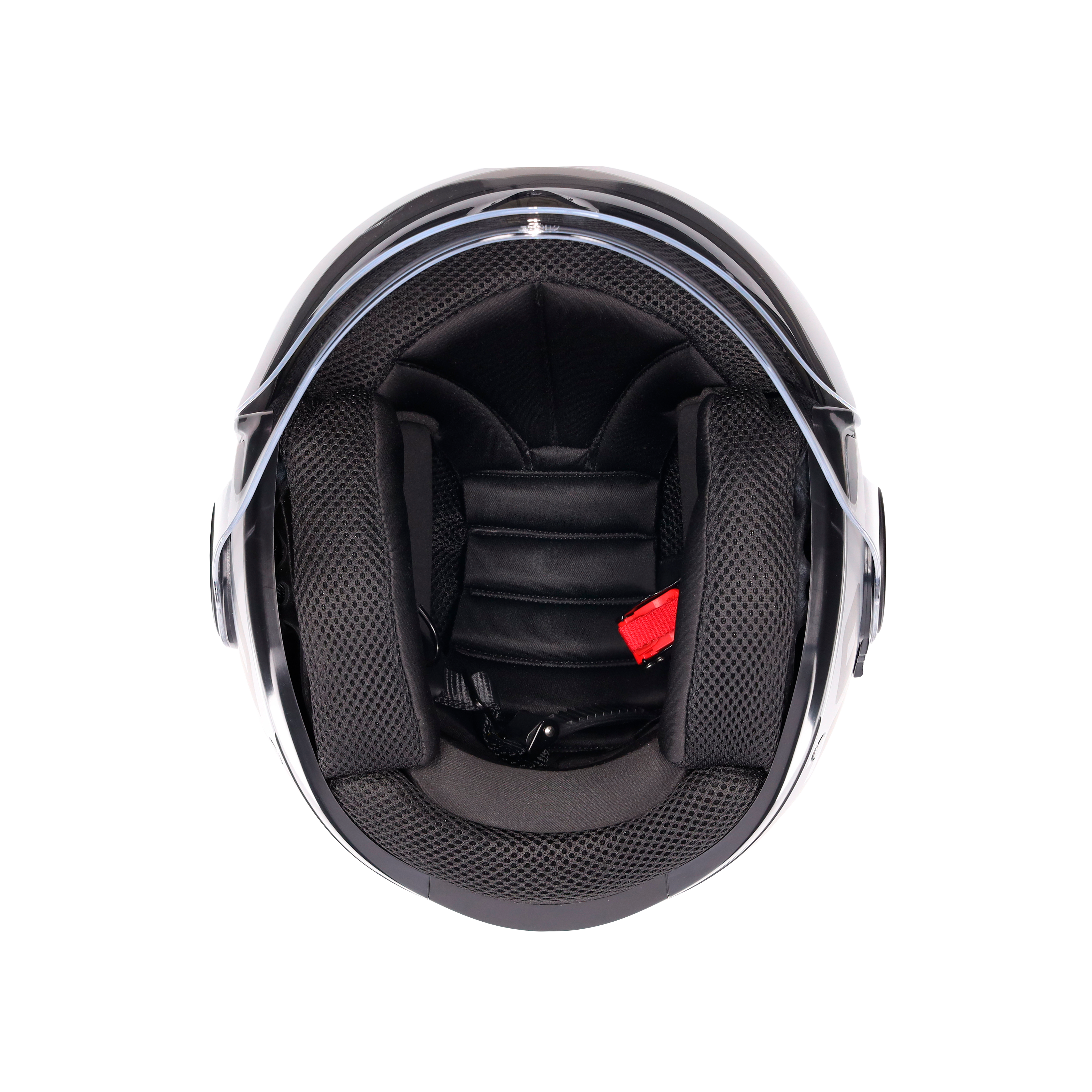 ETERES RIMINI MATT GREY/BLACK - MOTORBIKE OPEN FACE HELMET E2206 -  - 8