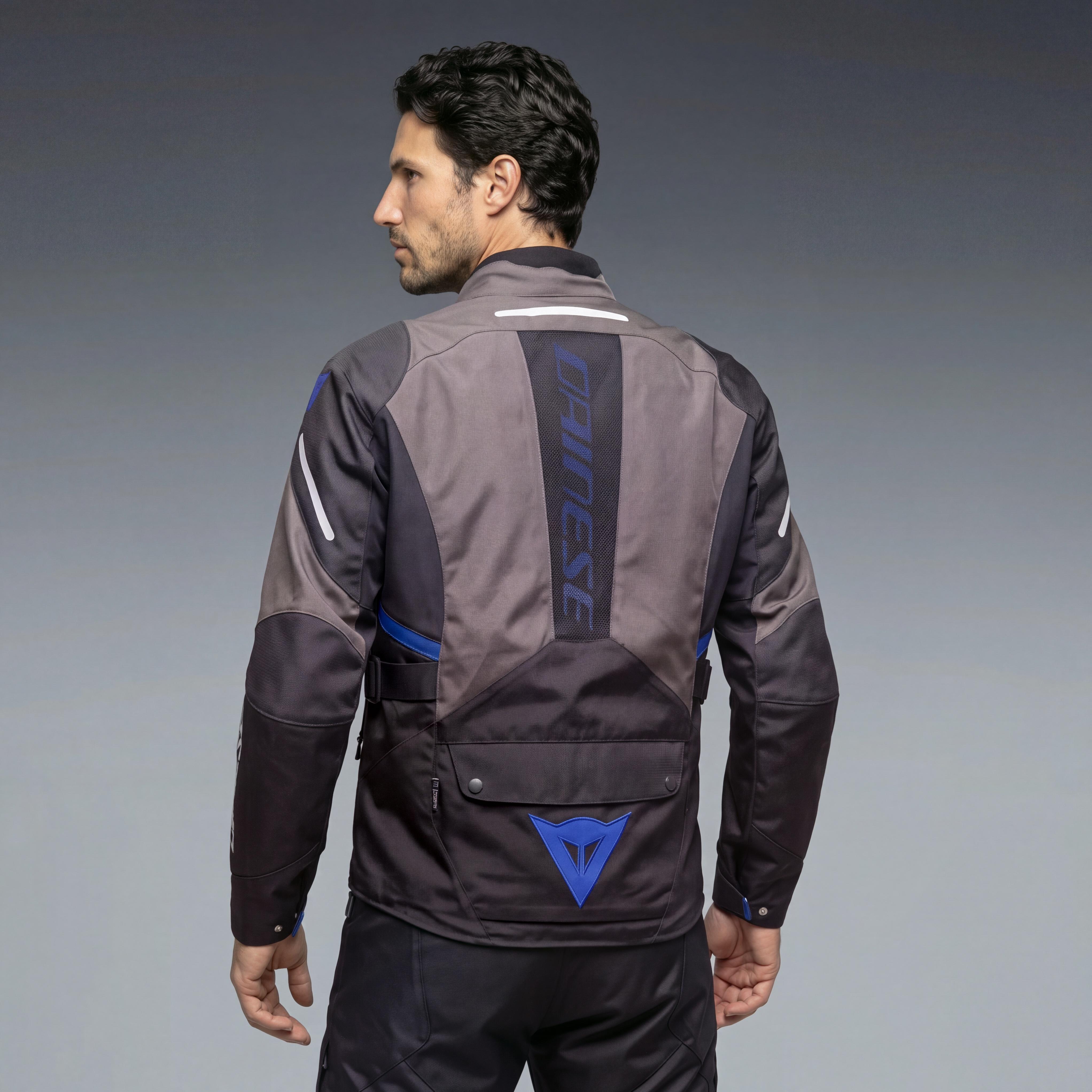 TEMPEST 4 D-DRY - MOTORCYCLE JACKET WATERPROOF MEN - BLACK/RAVEN/BLUE - 4
