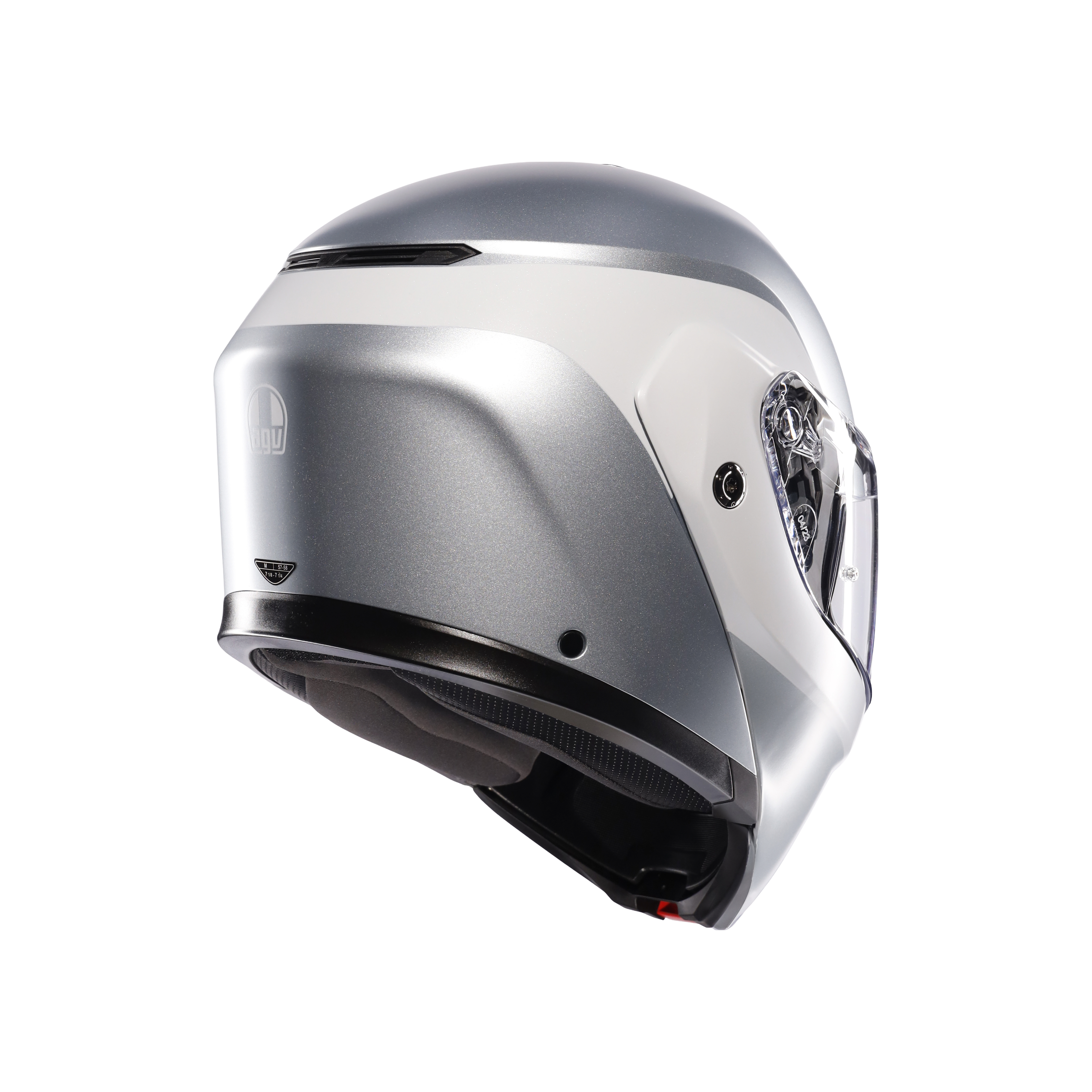 STREETMODULAR LEVICO MATT DOUBLE LIGHT GREY - MOTORBIKE FLIP UP HELMET DOT(E2206) -  - 4