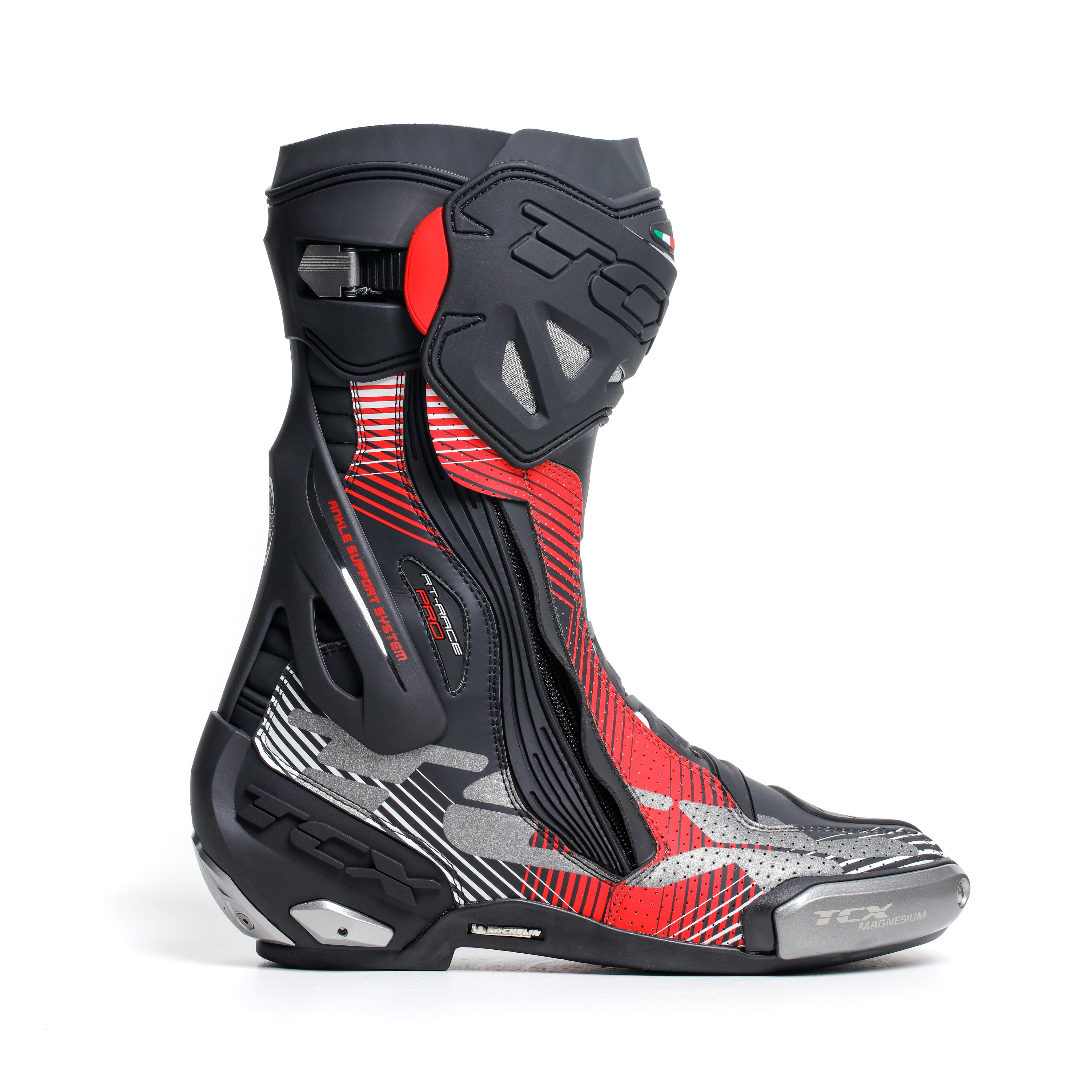 RT-RACE PRO AIR BOTAS MOTO RACING HOMBRE - NEGRO/ROJO/BLANCO -  - 1