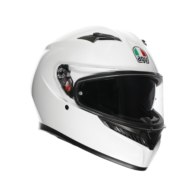 AGV - K3 E2206 - Mono White, Unisex, Taille: M