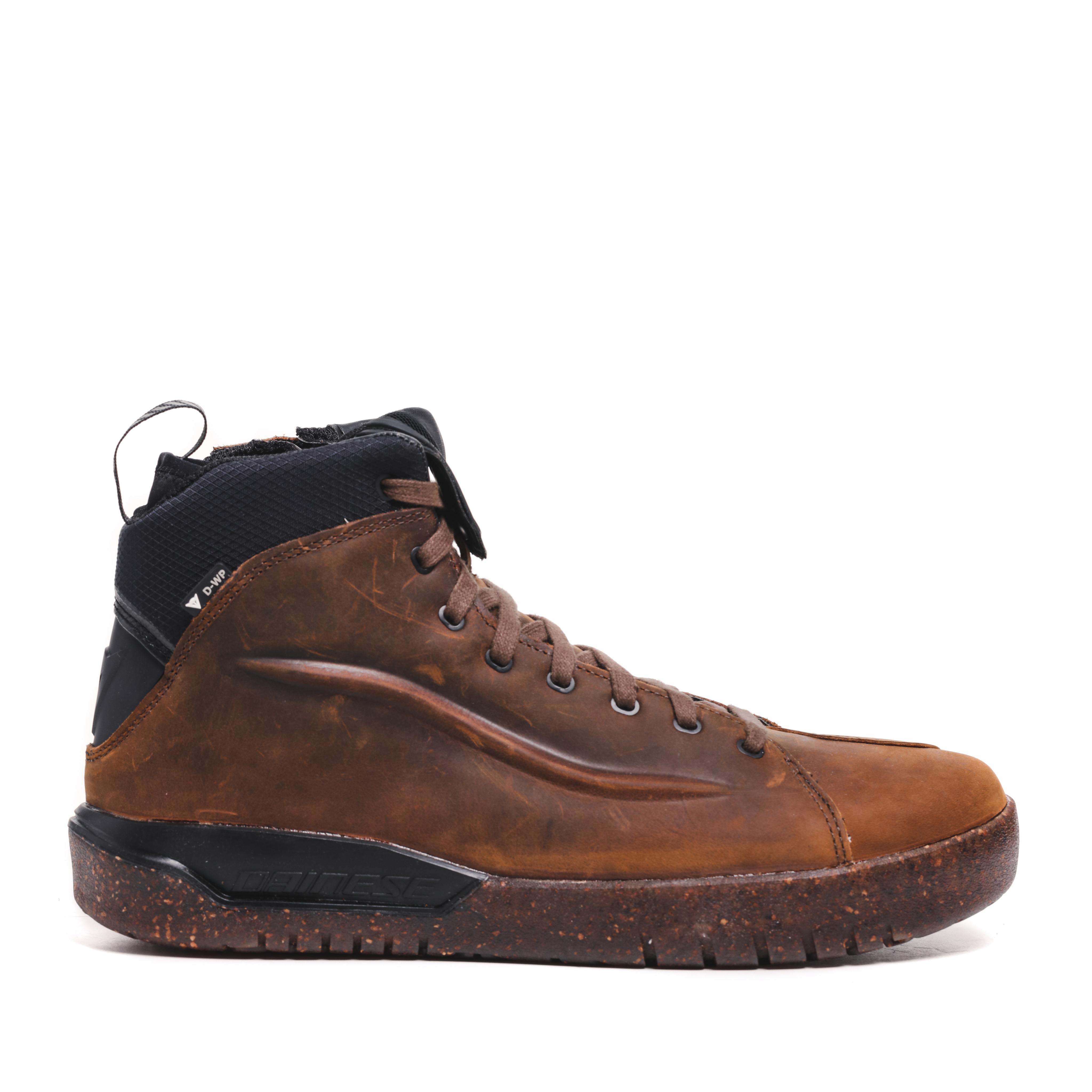 METRACTIVE D-WP - MEN'S WATERPROOF MOTORCYCLE SHOES - BROWN/NATURAL-RUBBER - 2