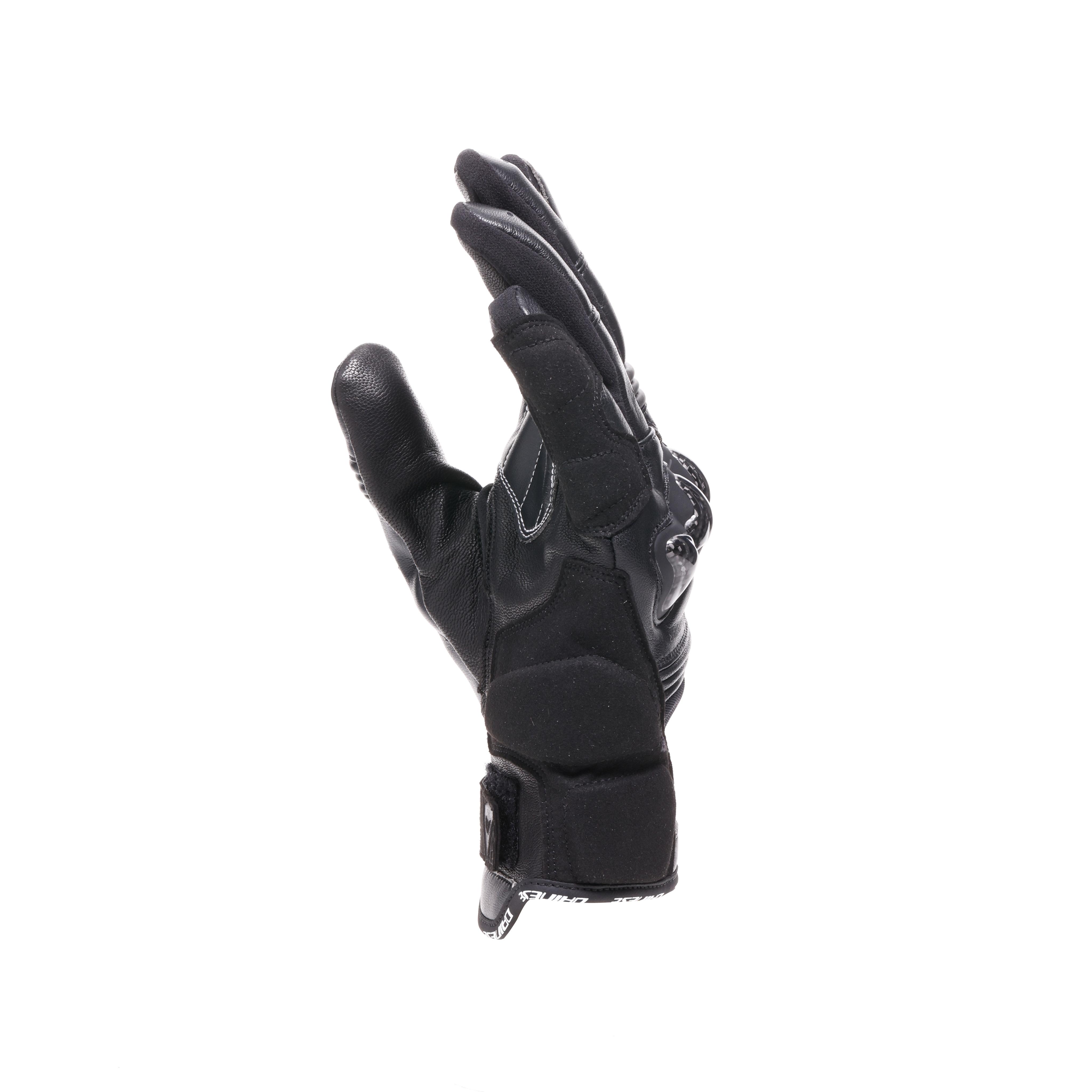 REACTO CARBON SHORT - MEN'S SHORT LEATHER MOTORCYCLE GLOVES - BLACK/ANTHRACITE - 4